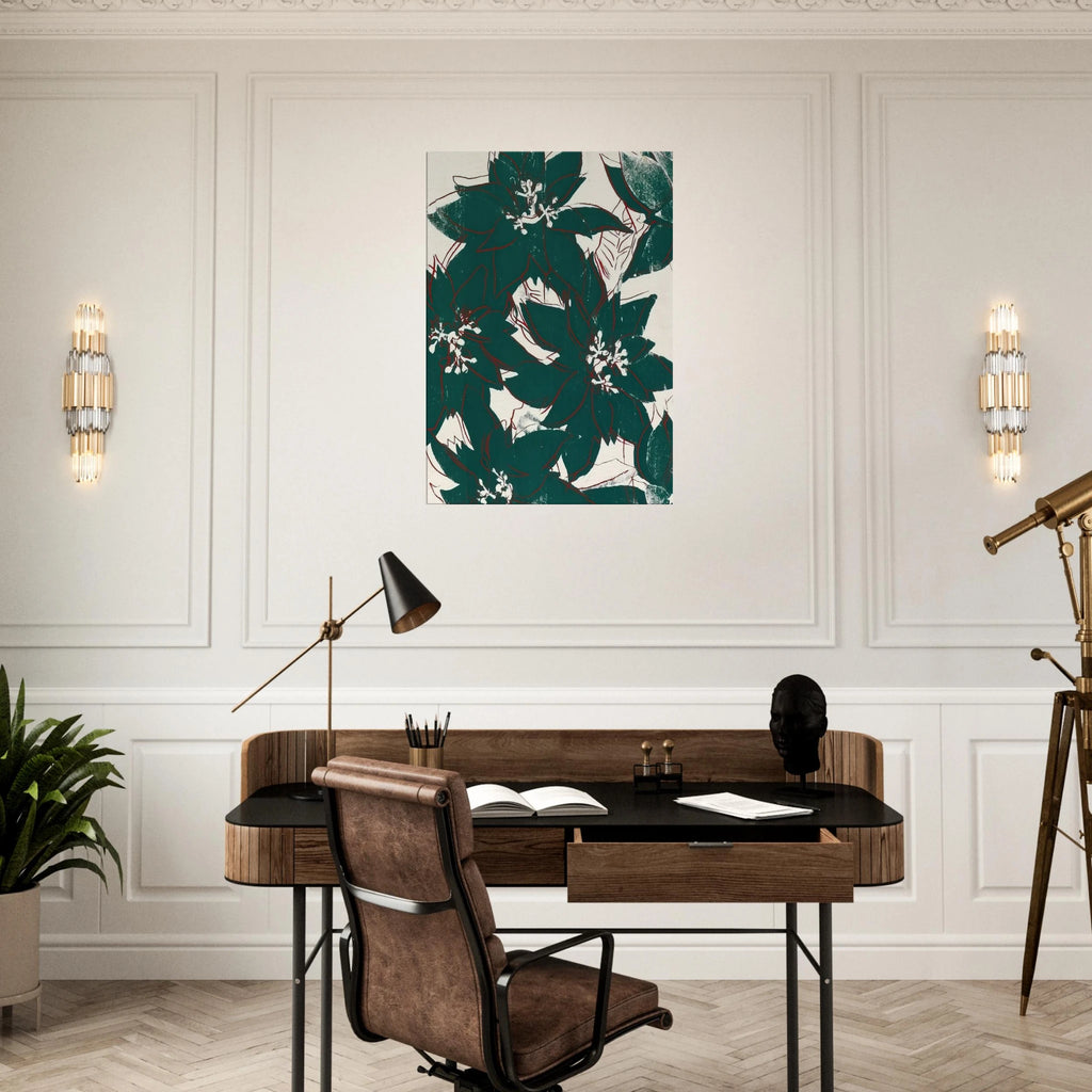 Poinsetta Canvas | Andy Warhol Canvas | Andy Warhol Prints