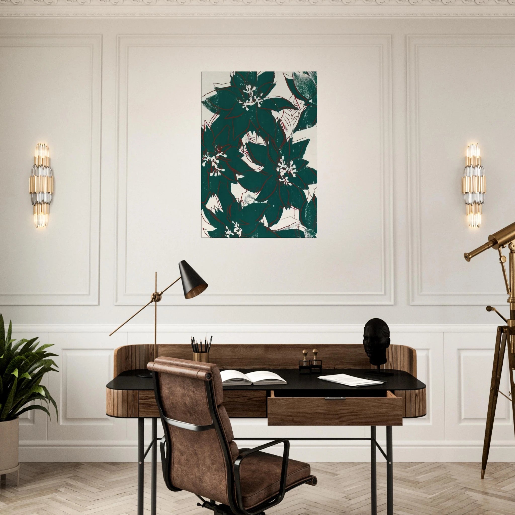 Poinsetta Canvas | Andy Warhol Canvas | Andy Warhol Prints