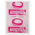 Double Hamburger Framed Poster | Andy Warhol Framed Prints Wall Art | Andy Warhol Prints