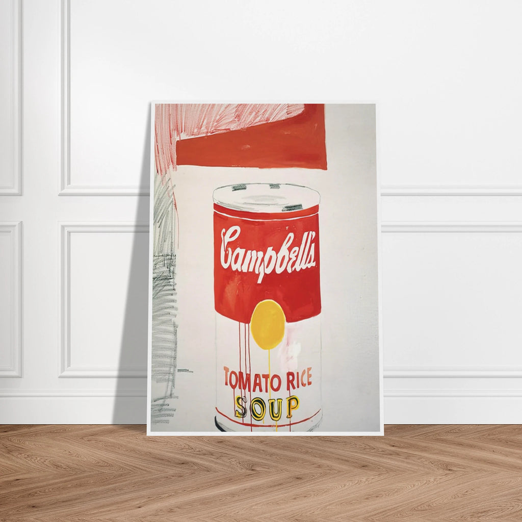 Campbell's Soup Can  Tomato Rice  Framed Poster | Andy Warhol Framed Prints Wall Art | Andy Warhol Prints