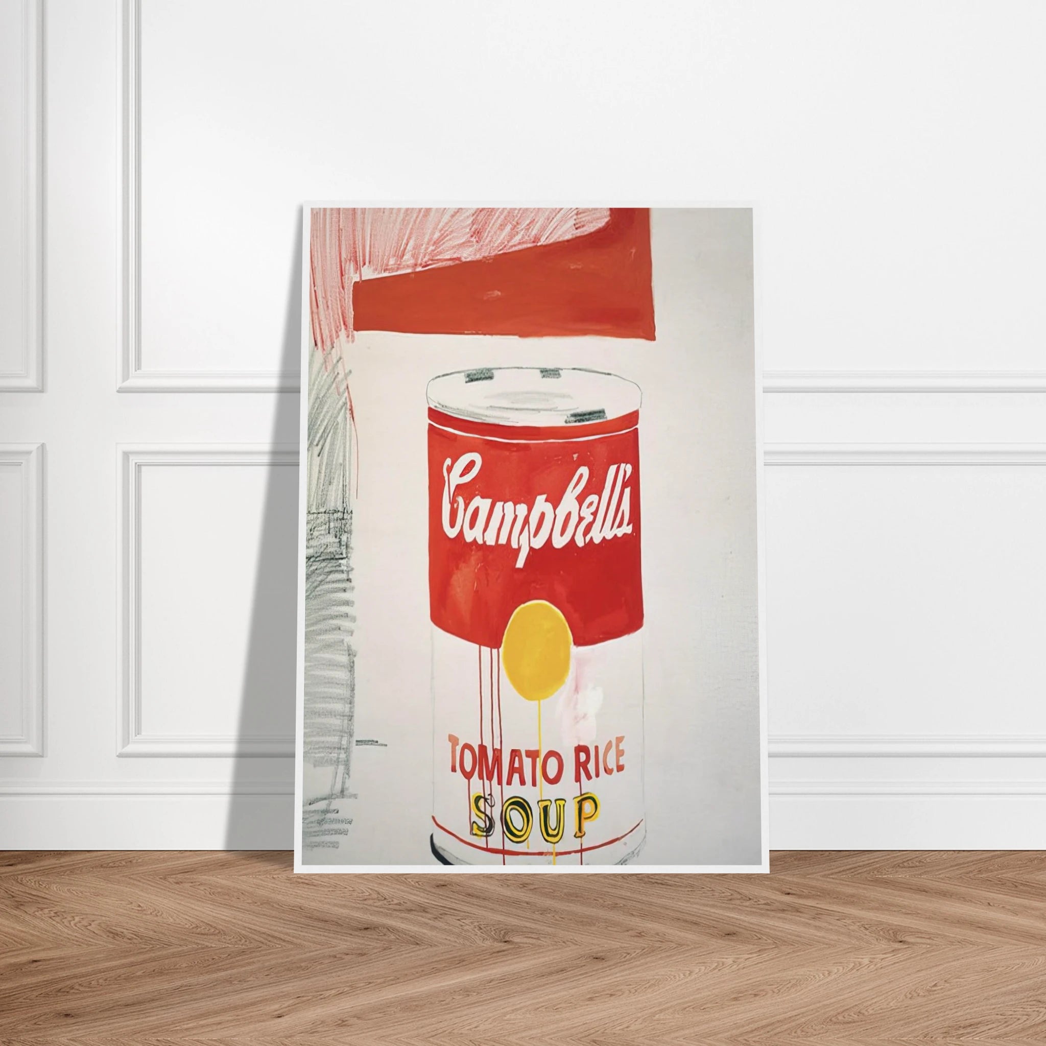 Campbell's Soup Can  Tomato Rice  Framed Poster | Andy Warhol Framed Prints Wall Art | Andy Warhol Prints