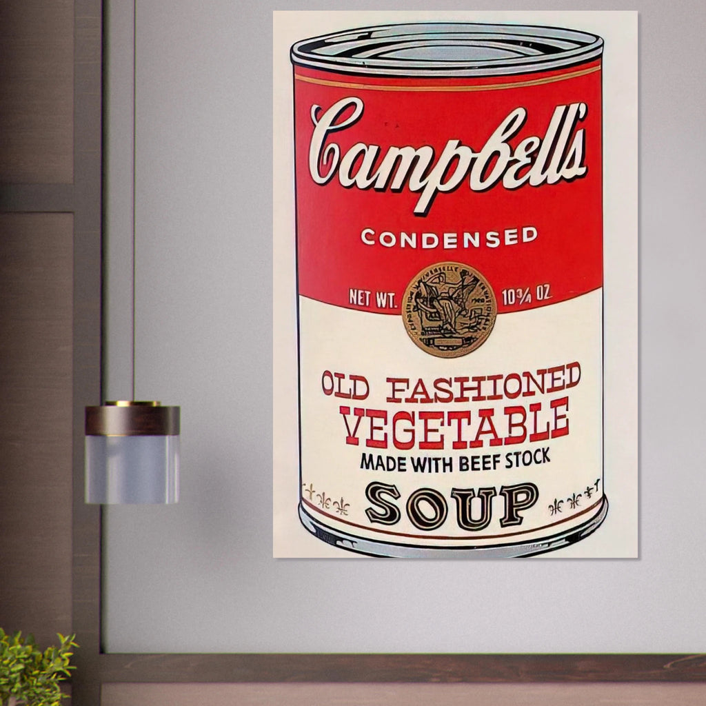 Campbell's Soup Can  Old Fashioned Vegetable  Poster | Andy Warhol Poster | Andy Warhol Prints