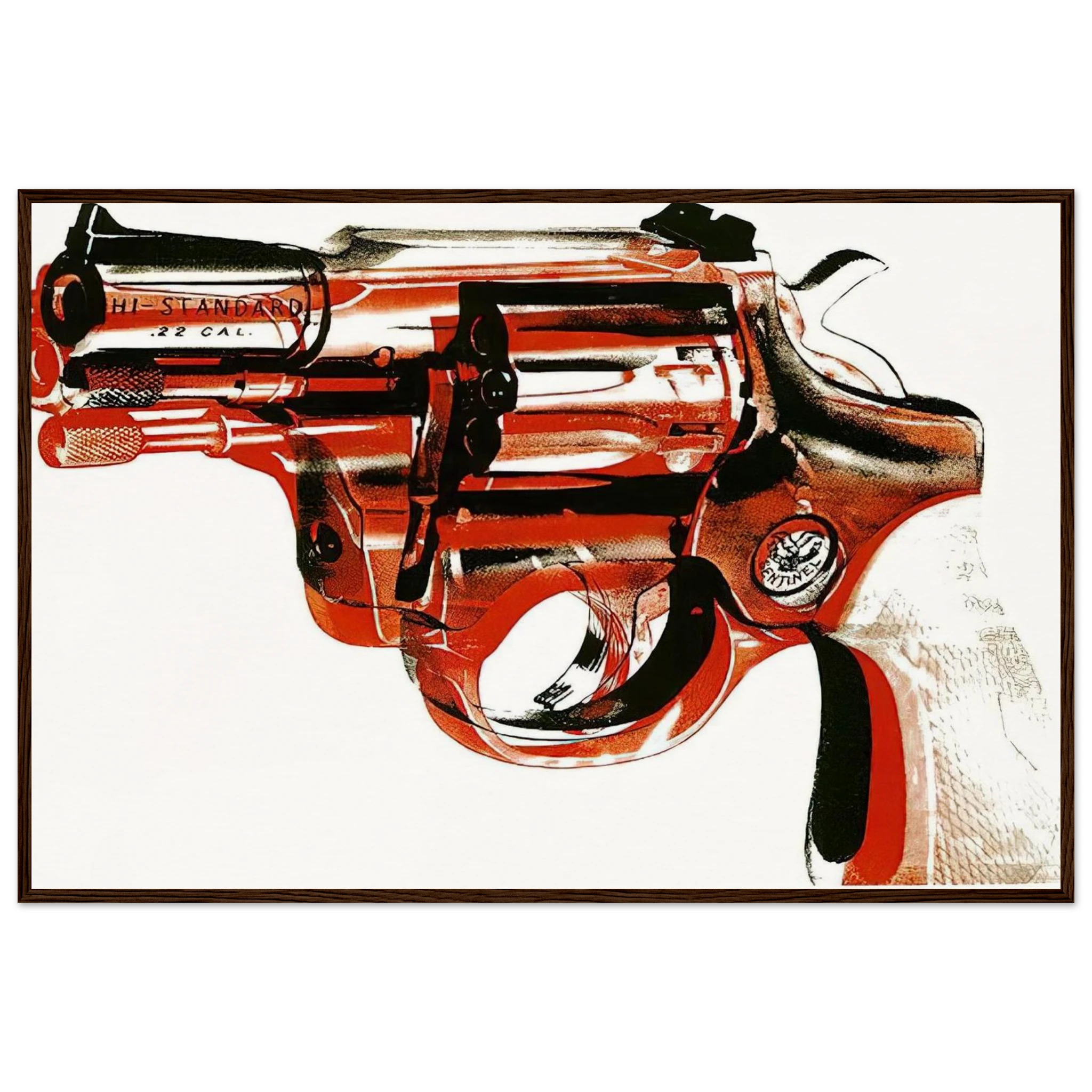 Gun Framed Poster | Andy Warhol Framed Prints Wall Art | Andy Warhol Prints