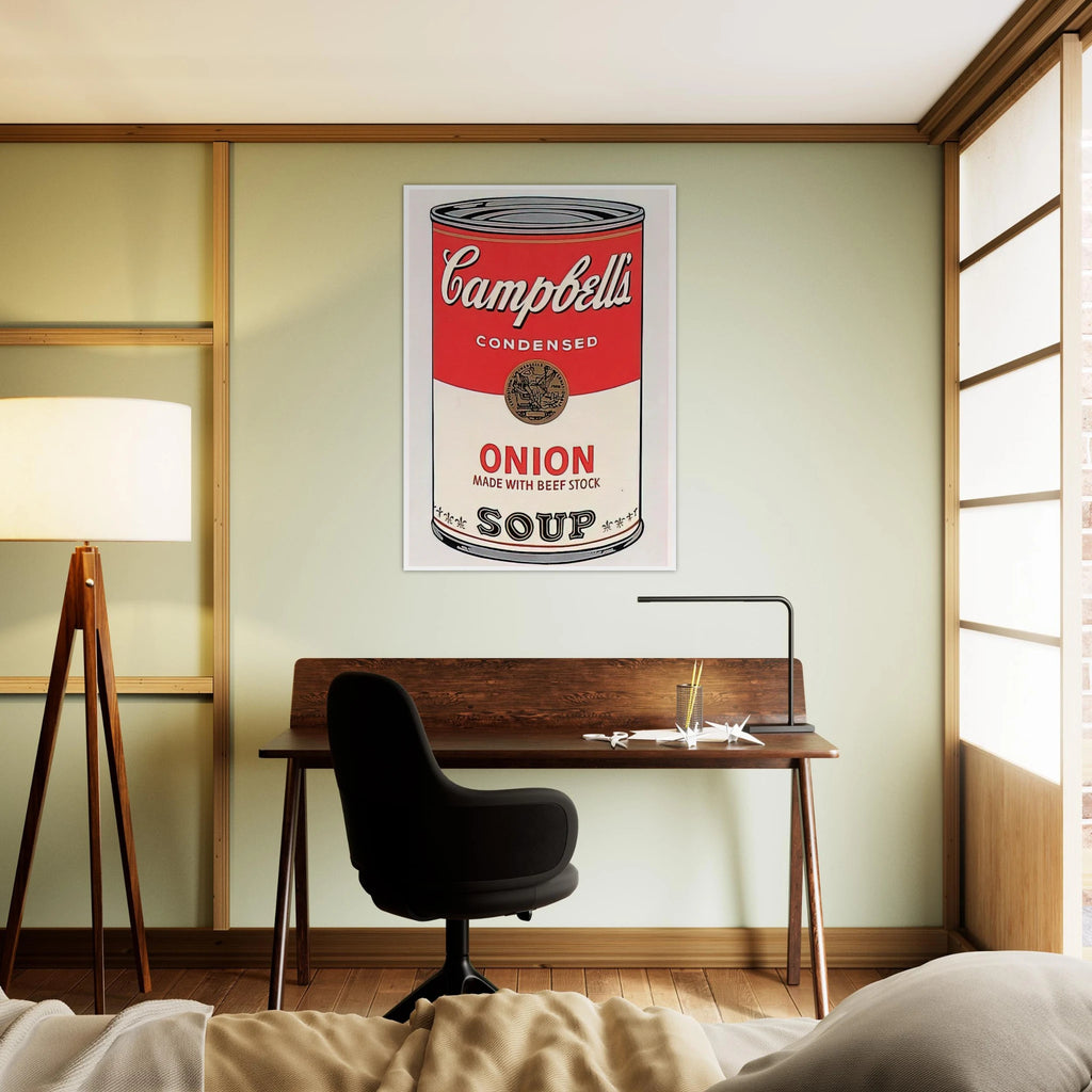 Campbell's Soup Can  onion  Framed Poster | Andy Warhol Framed Prints Wall Art | Andy Warhol Prints