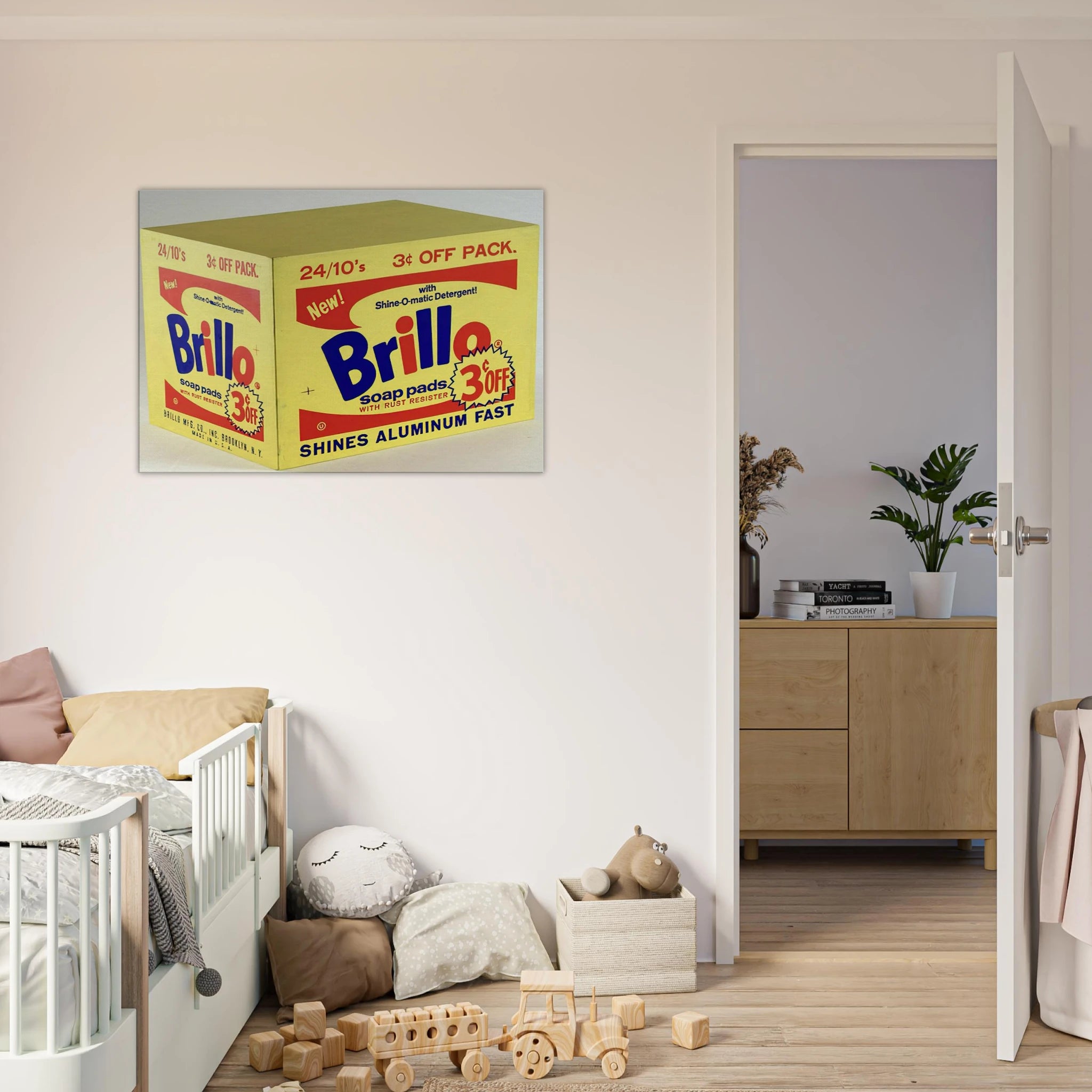 Brillo Box  3c Off  Canvas | Andy Warhol Canvas | Andy Warhol Prints