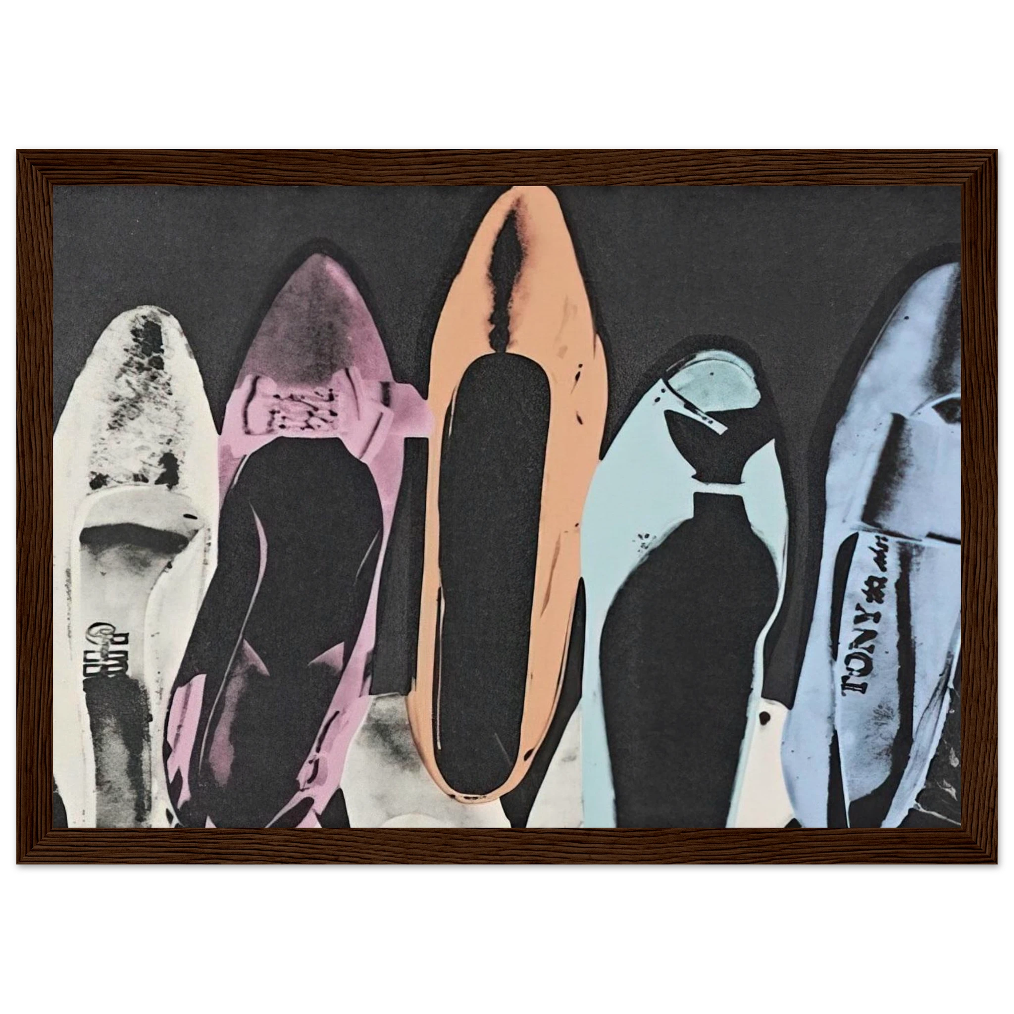 Diamond Dust Shoes Framed Poster | Andy Warhol Framed Prints Wall Art | Andy Warhol Prints