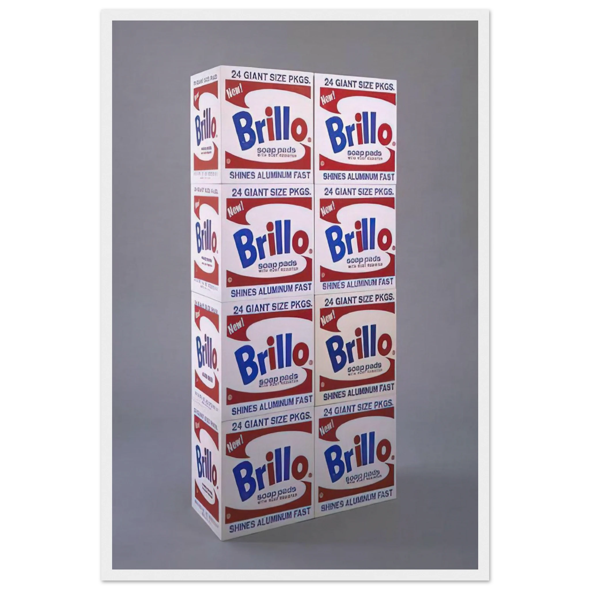Brillo Soap Pads Boxes Framed Poster | Andy Warhol Framed Prints Wall Art | Andy Warhol Prints