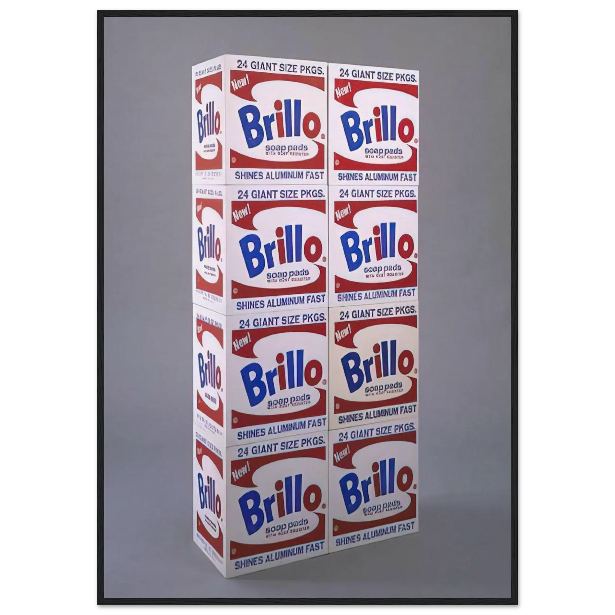 Brillo Soap Pads Boxes Framed Poster | Andy Warhol Framed Prints Wall Art | Andy Warhol Prints