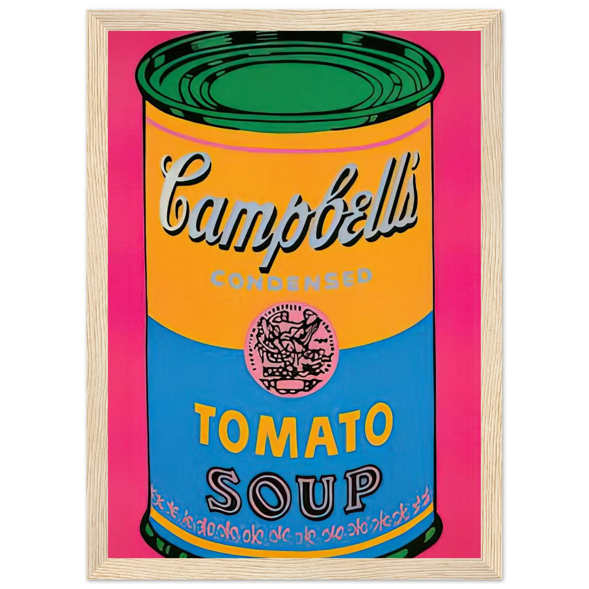 Campbell's Soup Can  Framed Poster | Andy Warhol Framed Prints Wall Art | Andy Warhol Prints