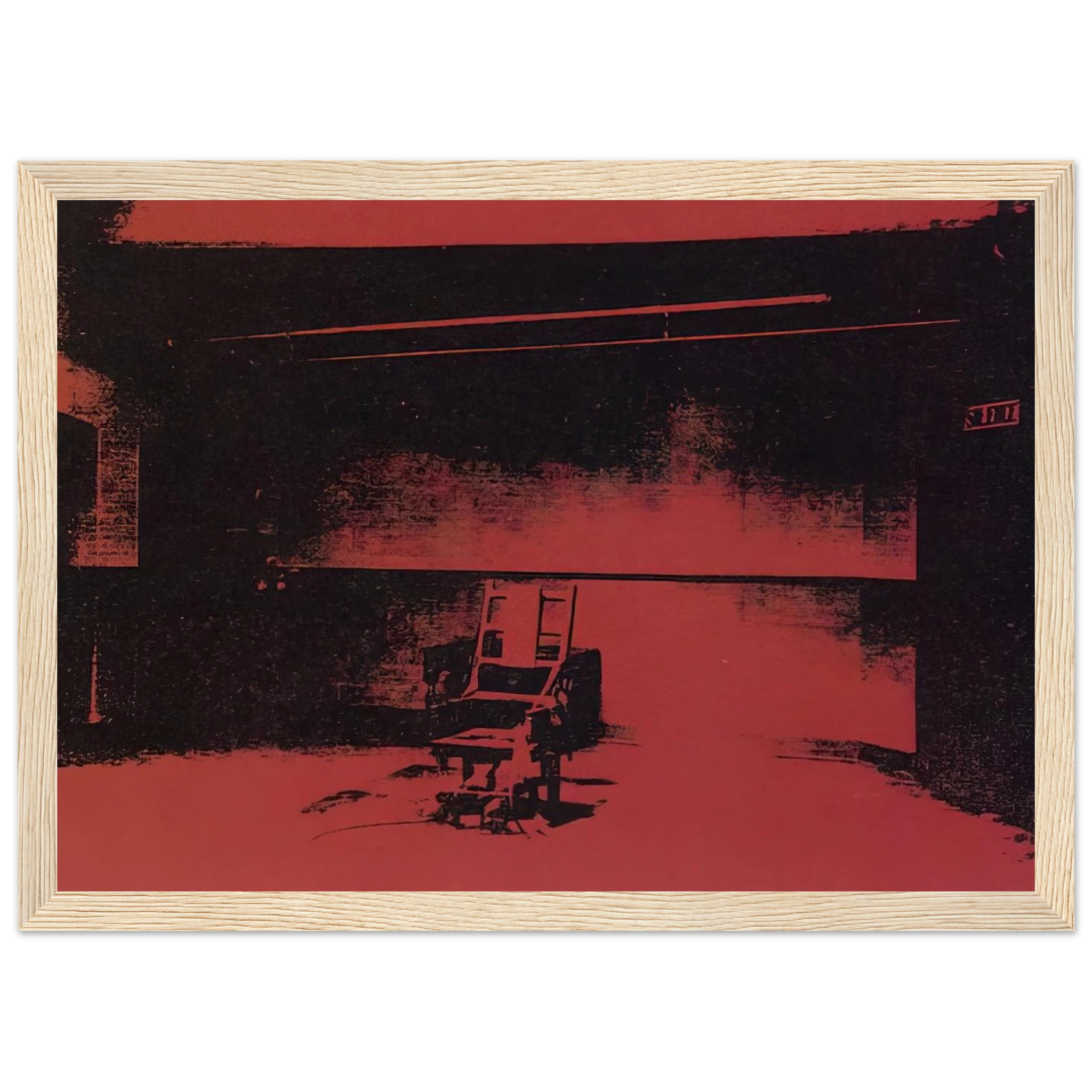 Early electric chair Framed Poster | Andy Warhol Framed Prints Wall Art | Andy Warhol Prints