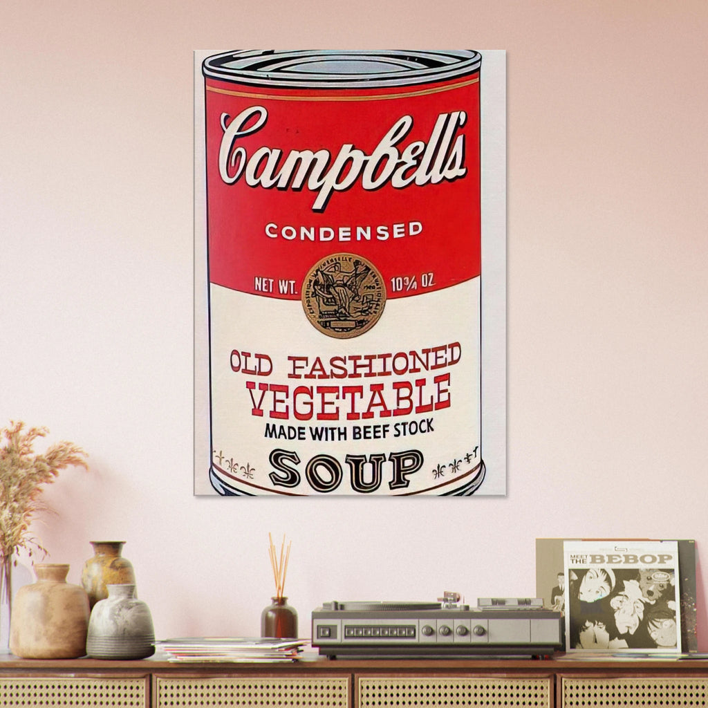 Campbell's Soup Can  Old Fashioned Vegetable  Canvas | Andy Warhol Canvas | Andy Warhol Prints
