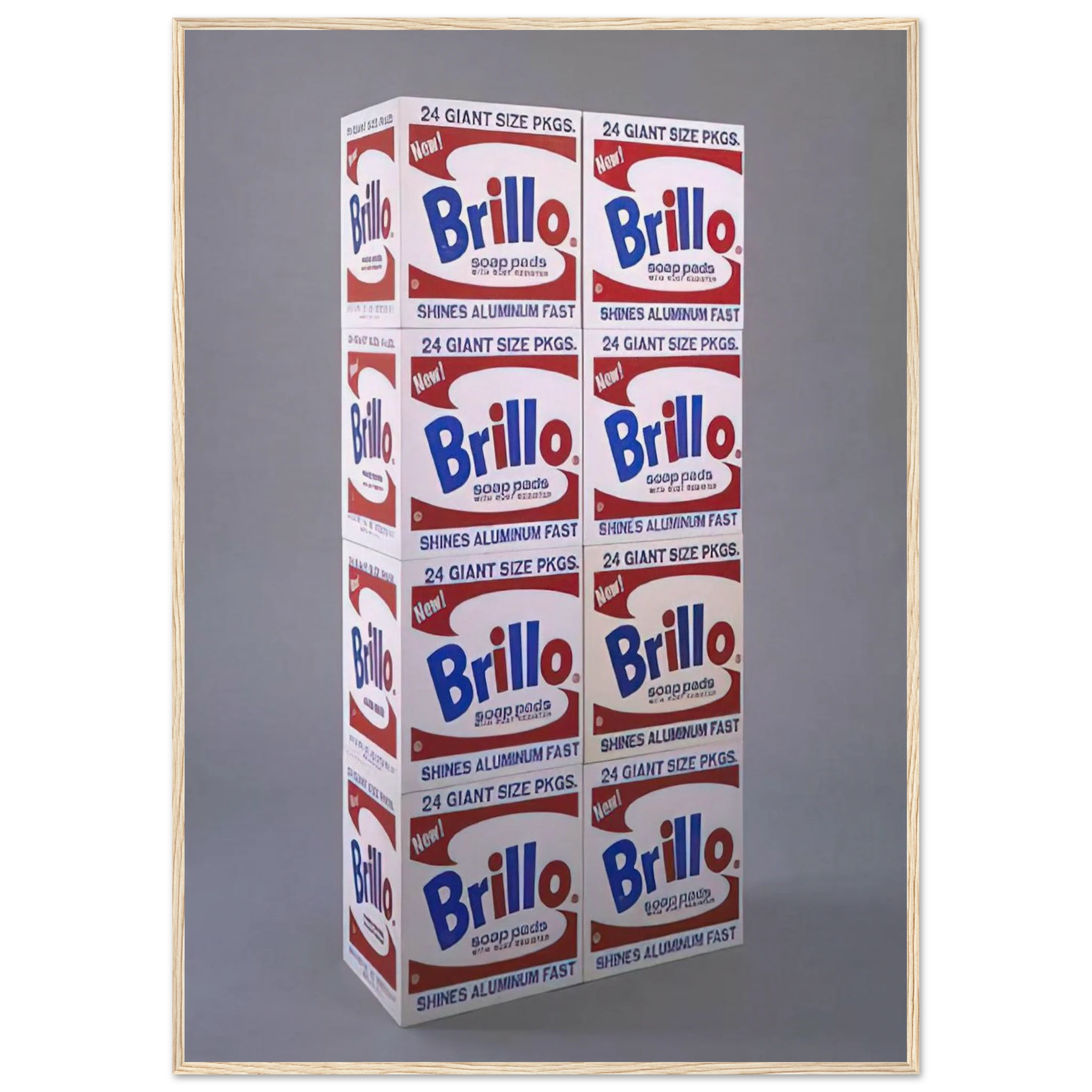 Brillo Soap Pads Boxes Framed Poster | Andy Warhol Framed Prints Wall Art | Andy Warhol Prints