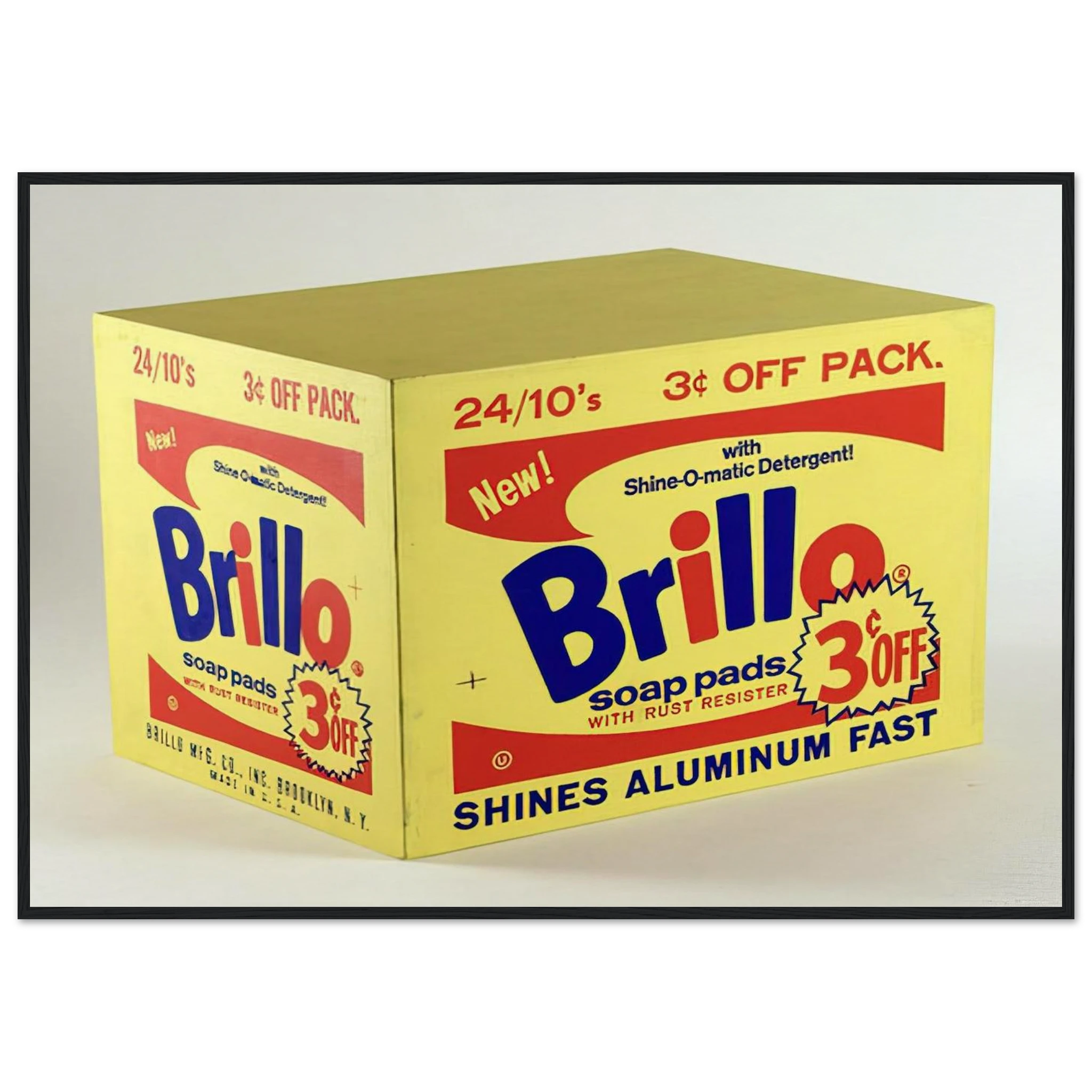 Brillo Box  3c Off  Framed Poster | Andy Warhol Framed Prints Wall Art | Andy Warhol Prints