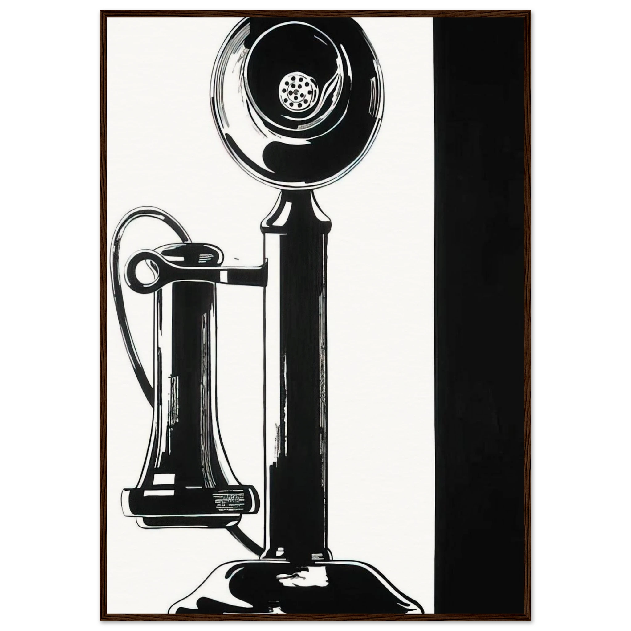 Telephone Framed Poster | Andy Warhol Framed Prints Wall Art | Andy Warhol Prints
