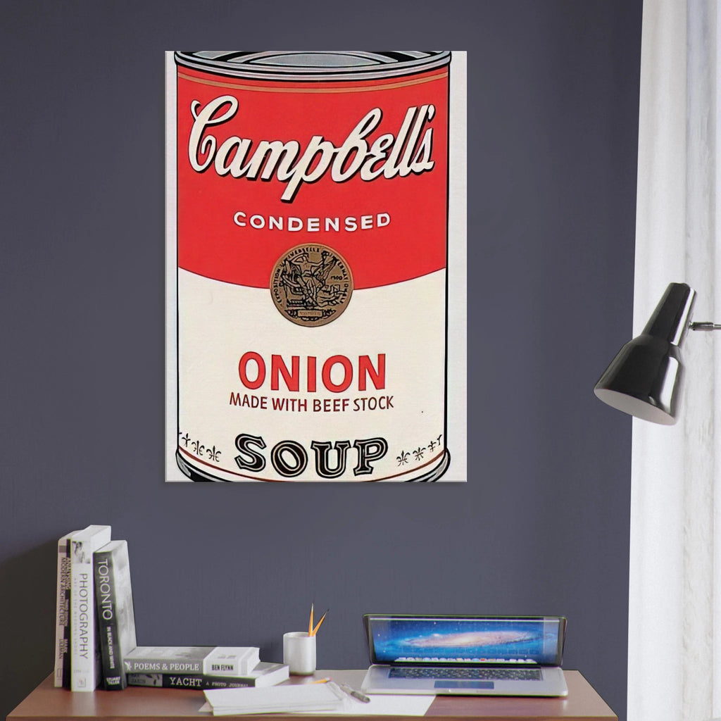 Campbell's Soup Can  onion  Canvas | Andy Warhol Canvas | Andy Warhol Prints