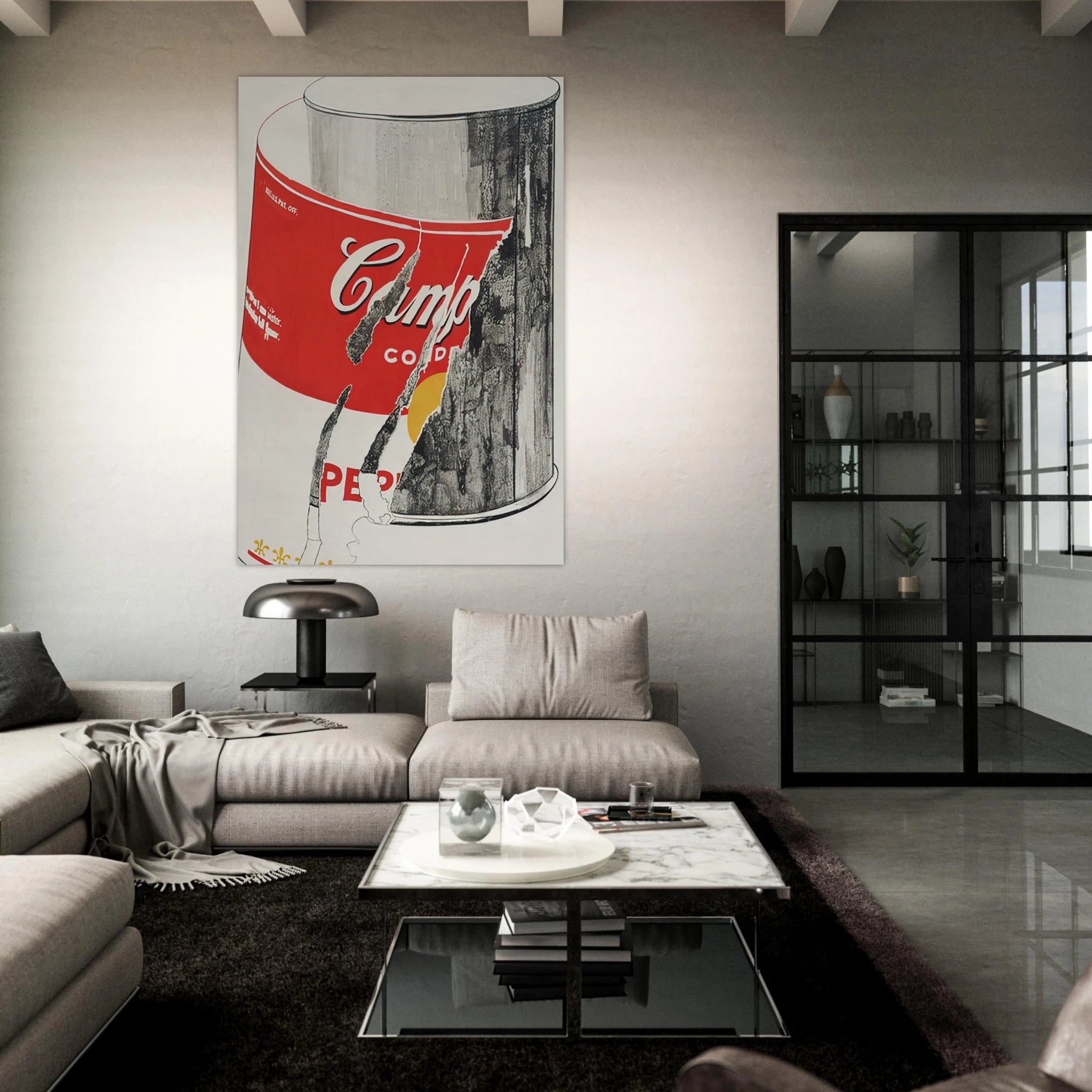 Big Torn Campbell's Soup Can  Pepper Pot  Poster | Andy Warhol Poster | Andy Warhol Prints