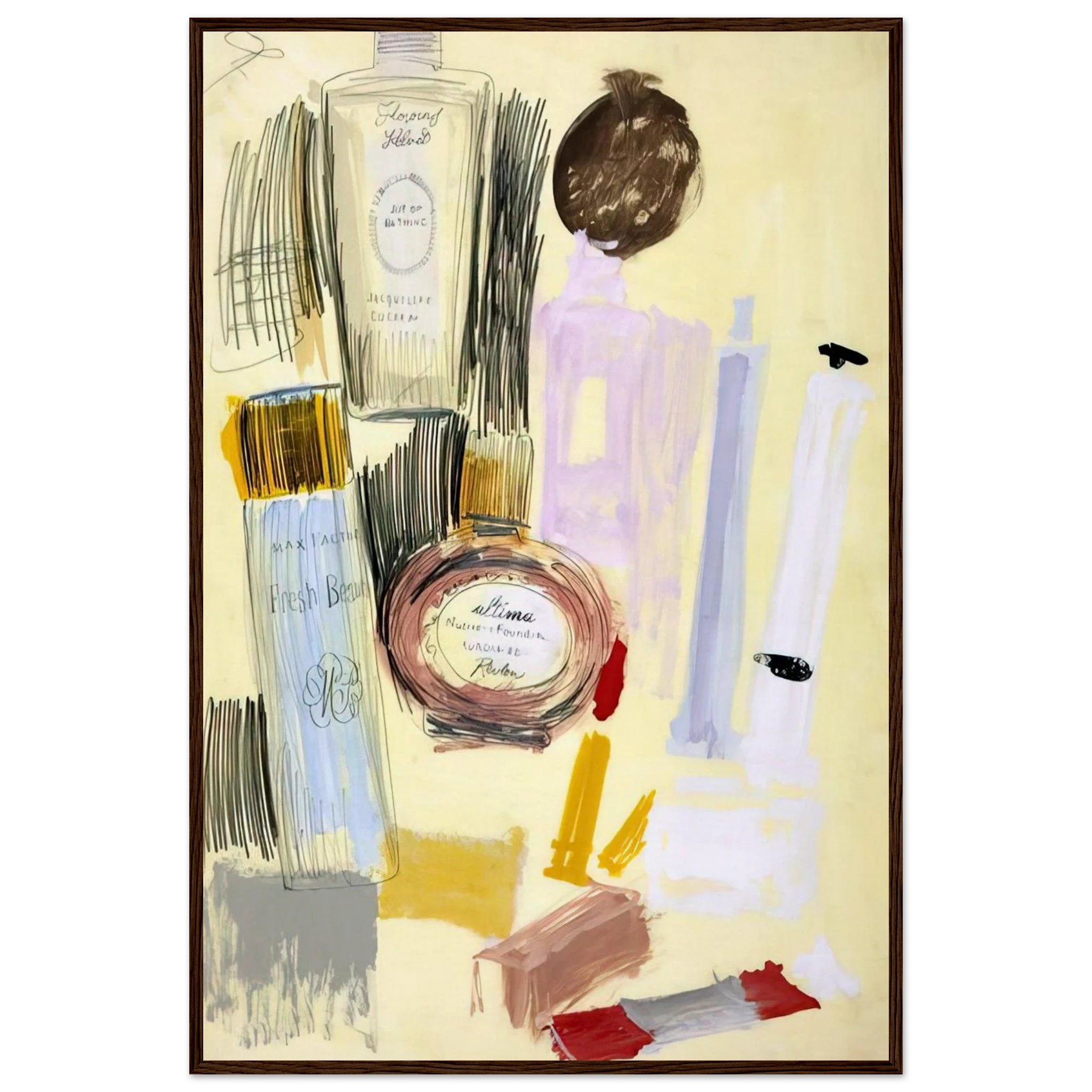 Untitled  Beauty Products  Framed Poster | Andy Warhol Framed Prints Wall Art | Andy Warhol Prints