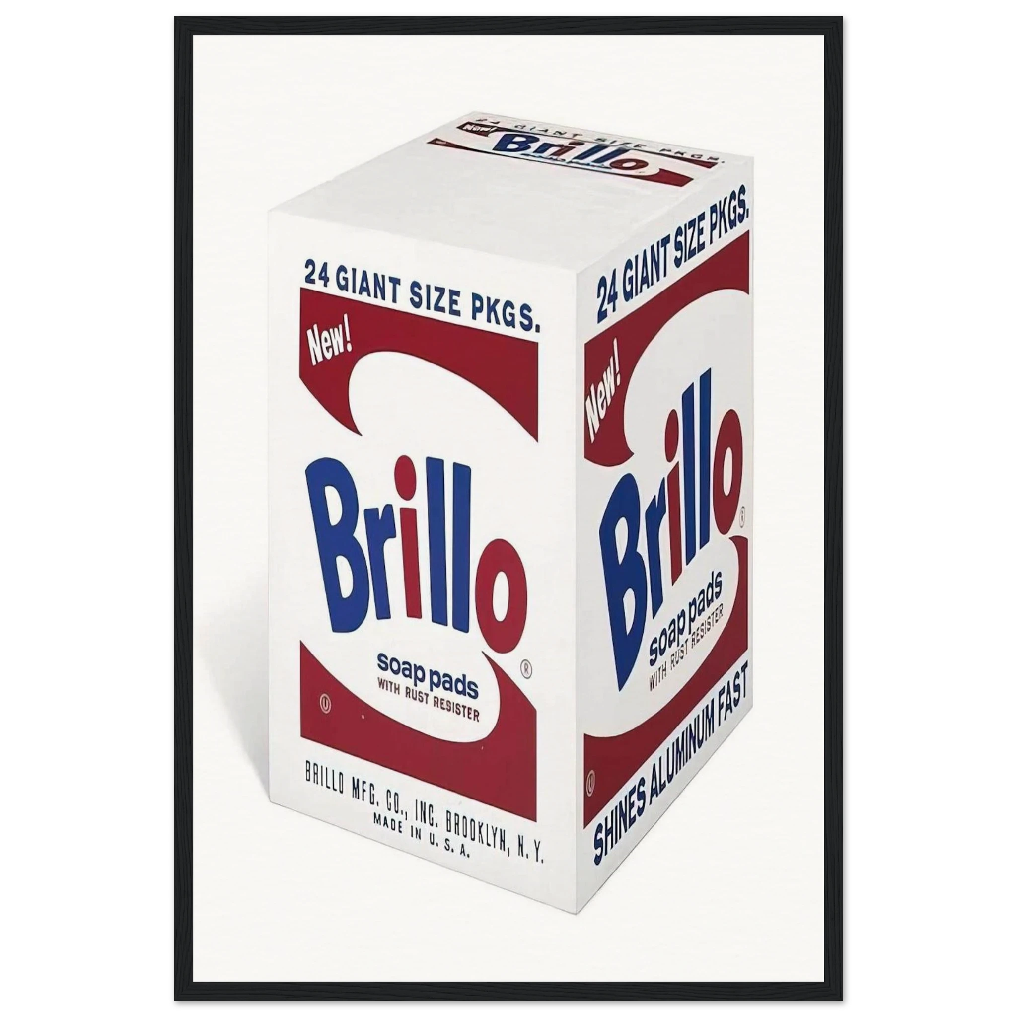 Brillo Soap Pads Framed Poster | Andy Warhol Framed Prints Wall Art | Andy Warhol Prints