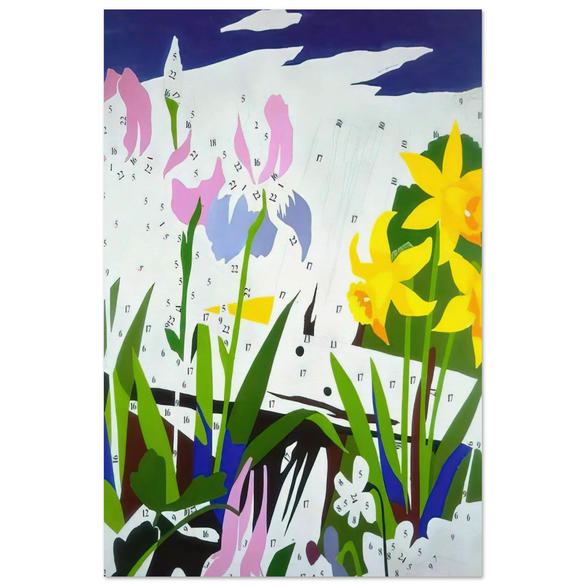 Do It Yourself  Flowers  Poster | Andy Warhol Poster | Andy Warhol Prints