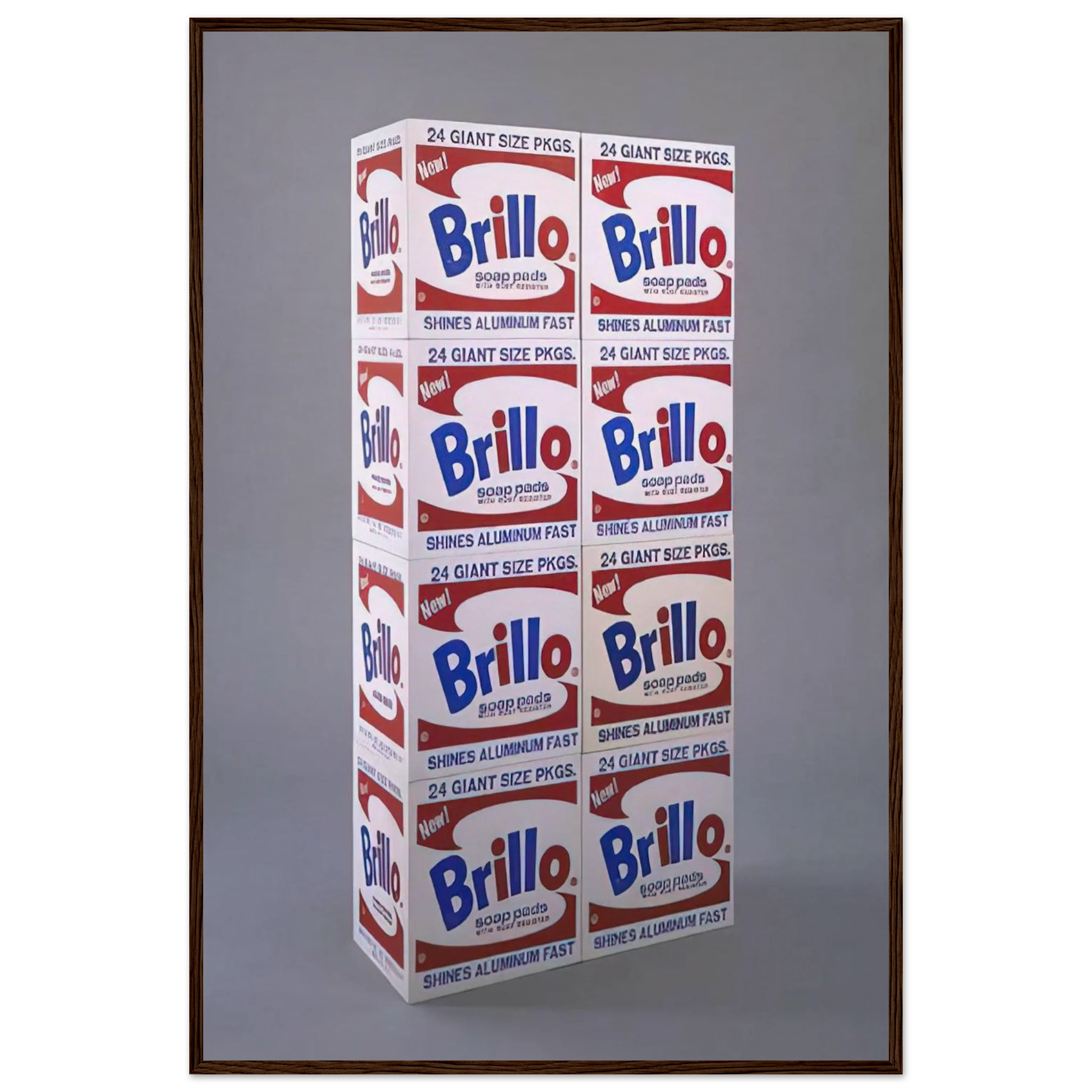 Brillo Soap Pads Boxes Framed Poster | Andy Warhol Framed Prints Wall Art | Andy Warhol Prints