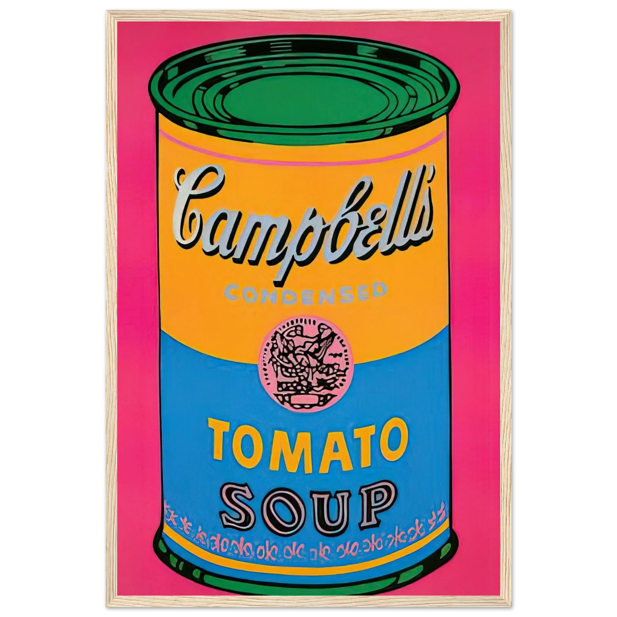 Campbell's Soup Can  Framed Poster | Andy Warhol Framed Prints Wall Art | Andy Warhol Prints