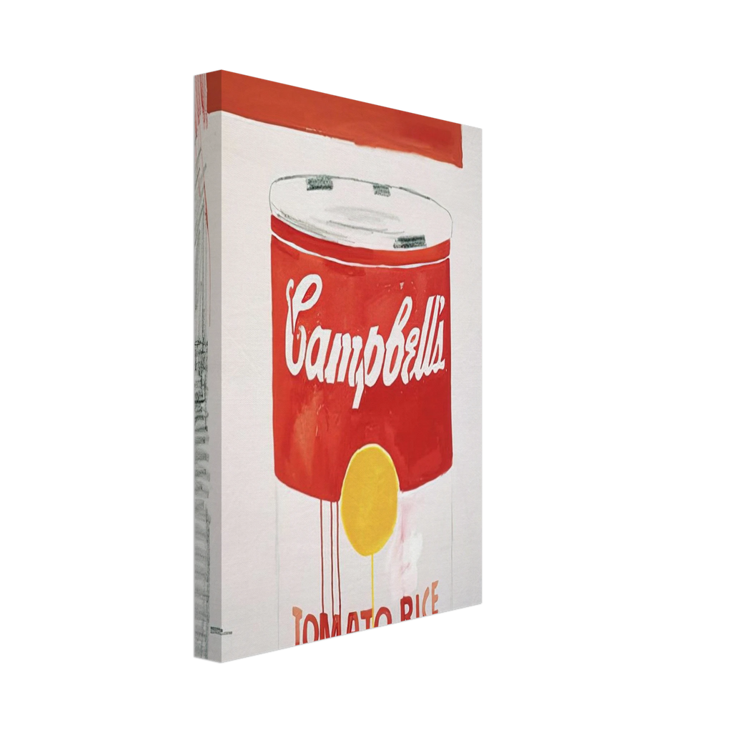 Campbell's Soup Can  Tomato Rice  Canvas | Andy Warhol Canvas | Andy Warhol Prints