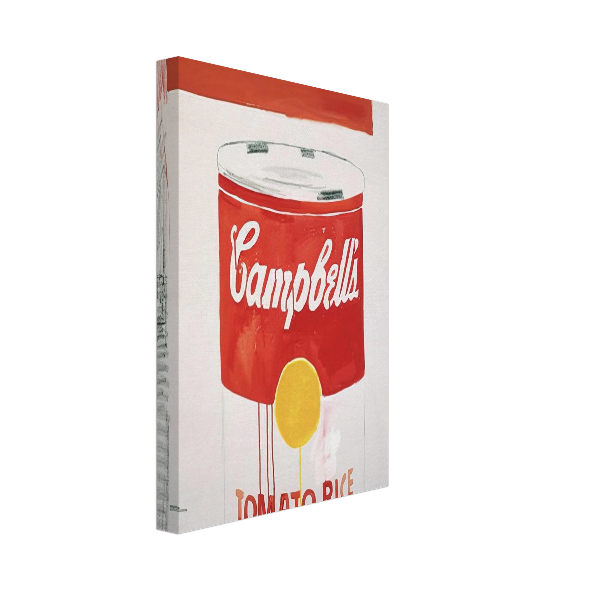 Campbell's Soup Can  Tomato Rice  Canvas | Andy Warhol Canvas | Andy Warhol Prints