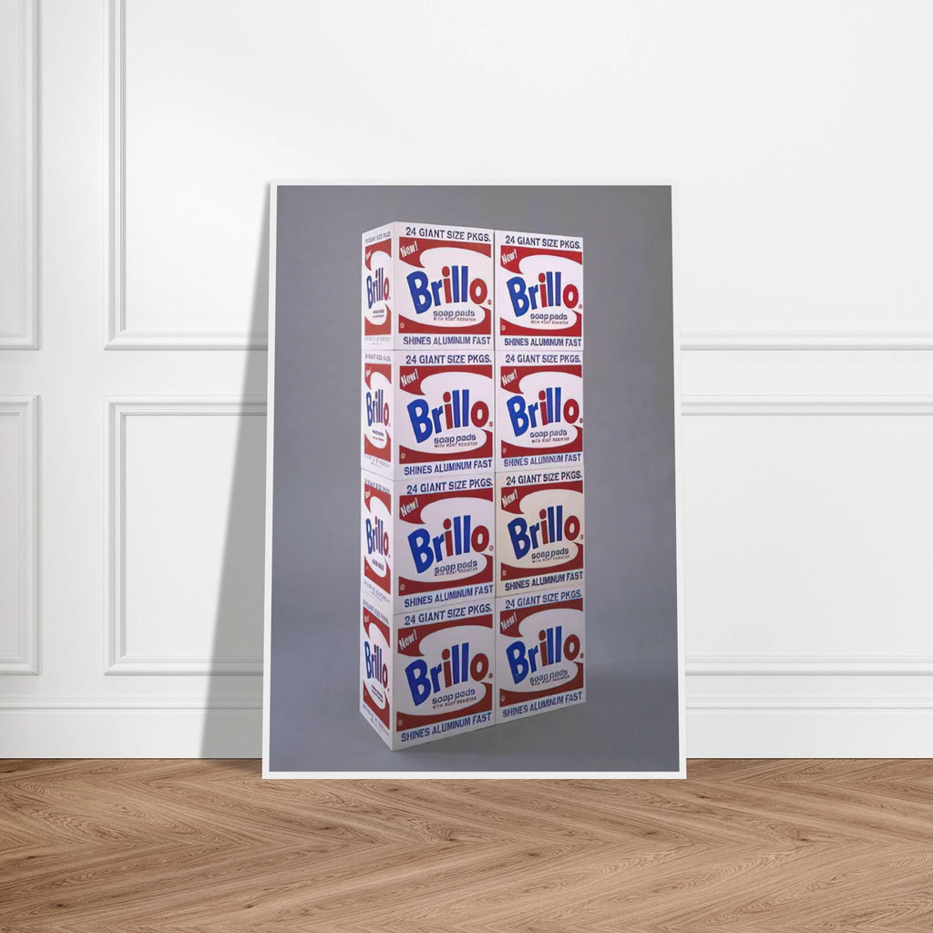 Brillo Soap Pads Boxes Framed Poster | Andy Warhol Framed Prints Wall Art | Andy Warhol Prints