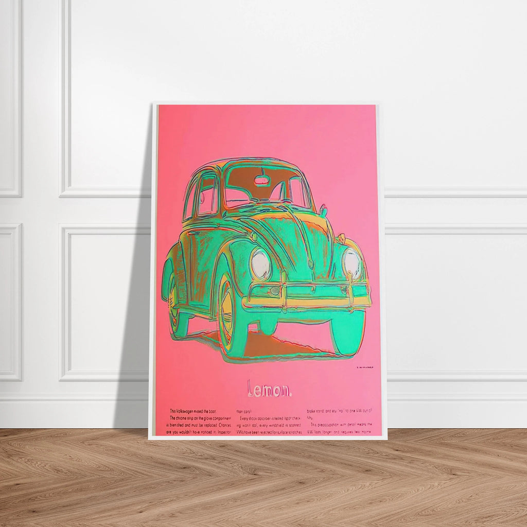 Volkswagen Framed Poster | Andy Warhol Framed Prints Wall Art | Andy Warhol Prints
