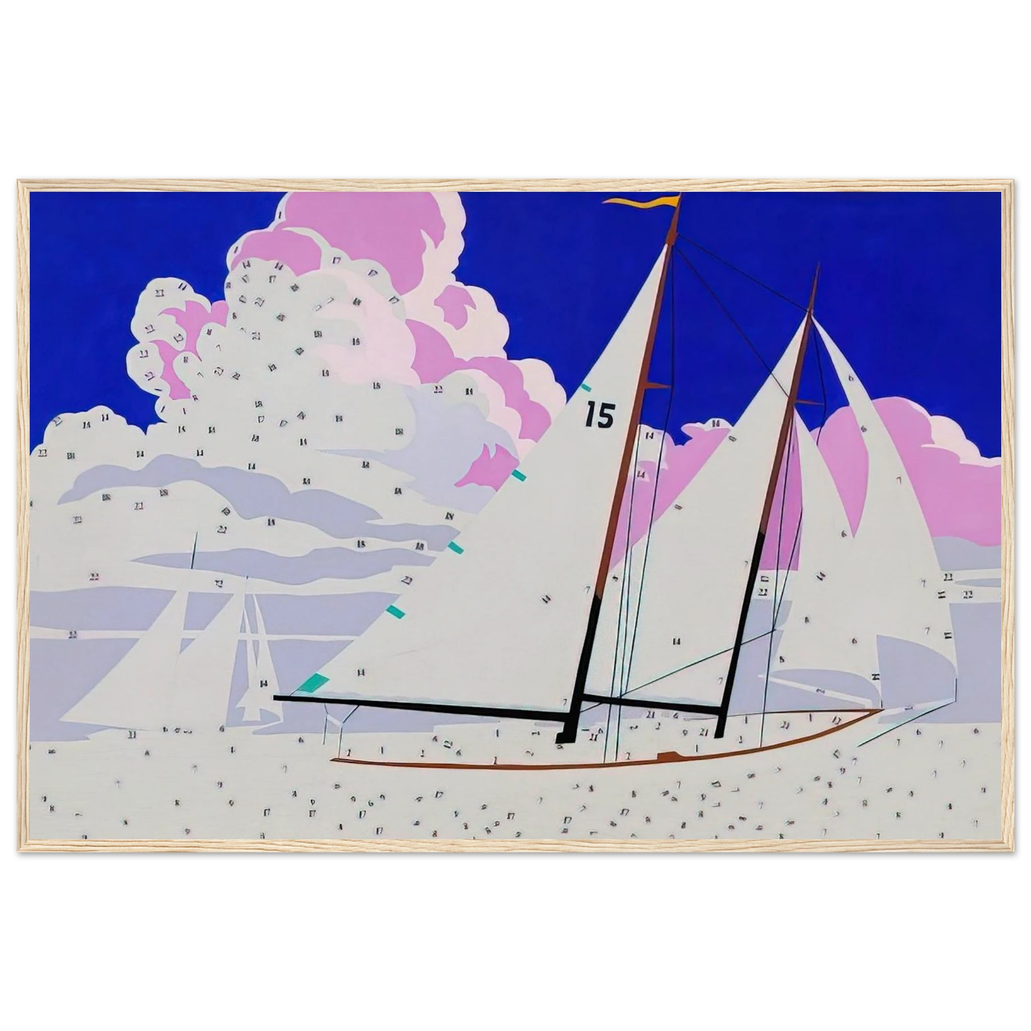 Do It Yourself  Sailboats  Framed Poster | Andy Warhol Framed Prints Wall Art | Andy Warhol Prints