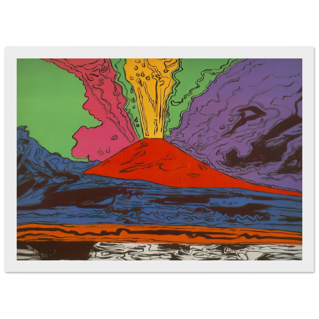 Vesuvius Framed Poster | Andy Warhol Framed Prints Wall Art | Andy Warhol Prints
