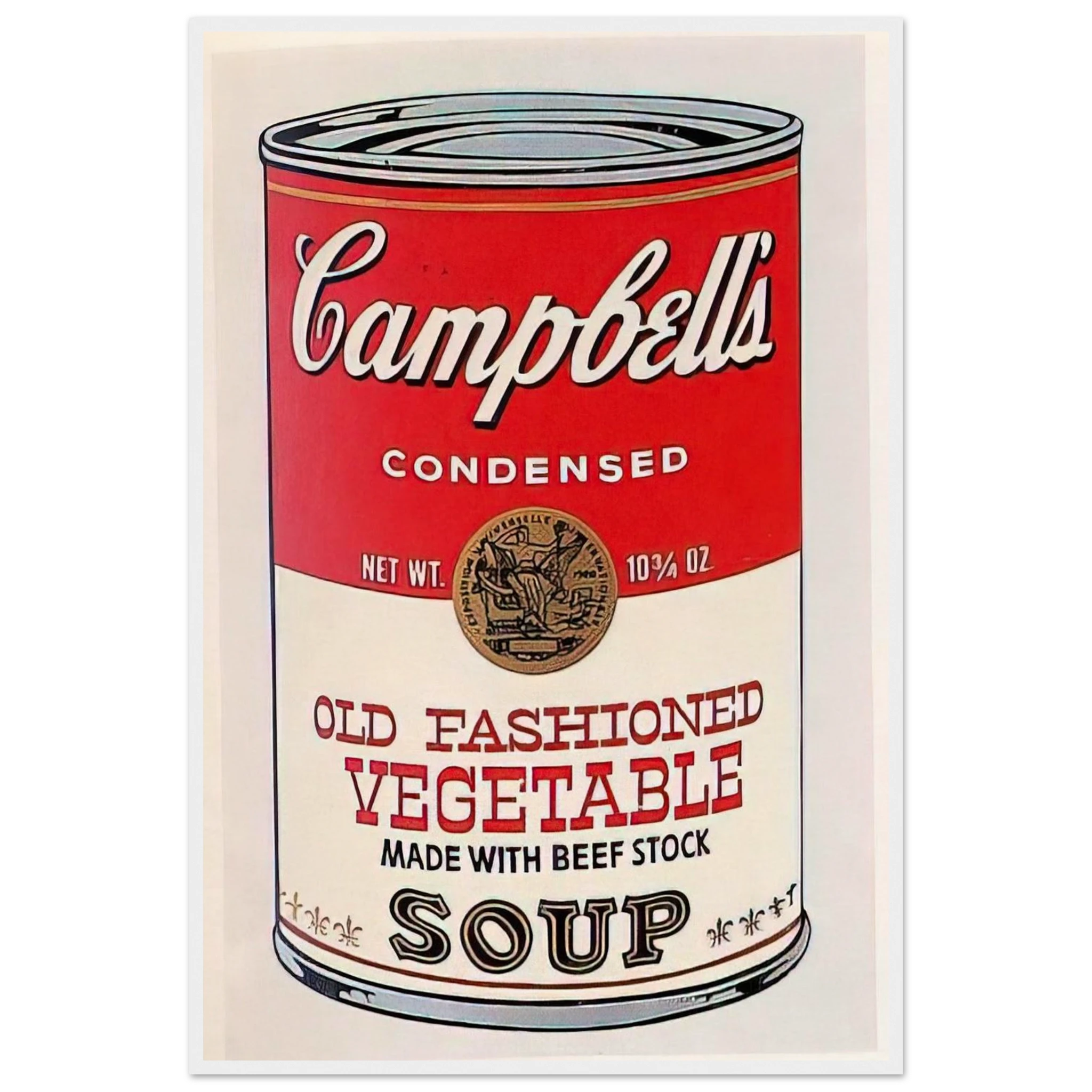 Campbell's Soup Can  Old Fashioned Vegetable  Framed Poster | Andy Warhol Framed Prints Wall Art | Andy Warhol Prints
