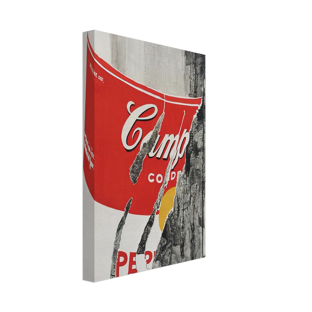 Big Torn Campbell's Soup Can  Pepper Pot  Canvas | Andy Warhol Canvas | Andy Warhol Prints