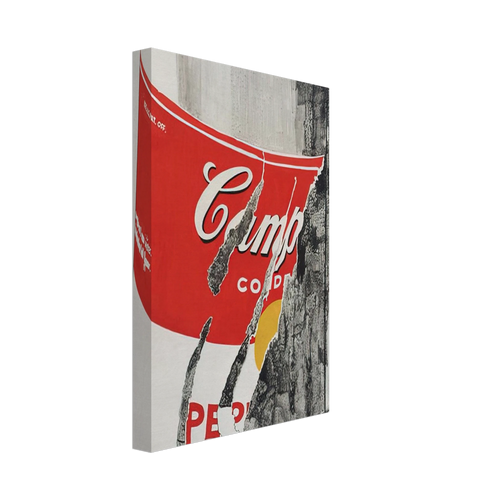 Big Torn Campbell's Soup Can  Pepper Pot  Canvas | Andy Warhol Canvas | Andy Warhol Prints