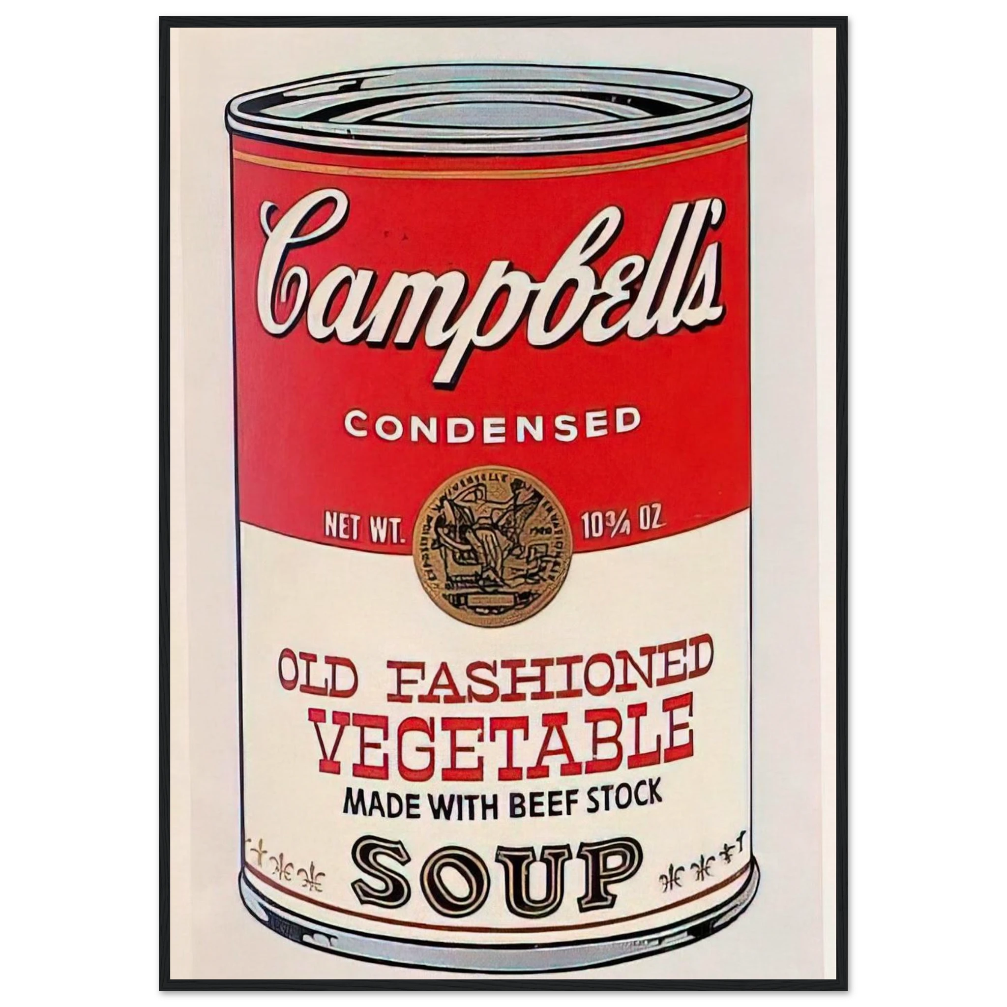 Campbell's Soup Can  Old Fashioned Vegetable  Framed Poster | Andy Warhol Framed Prints Wall Art | Andy Warhol Prints