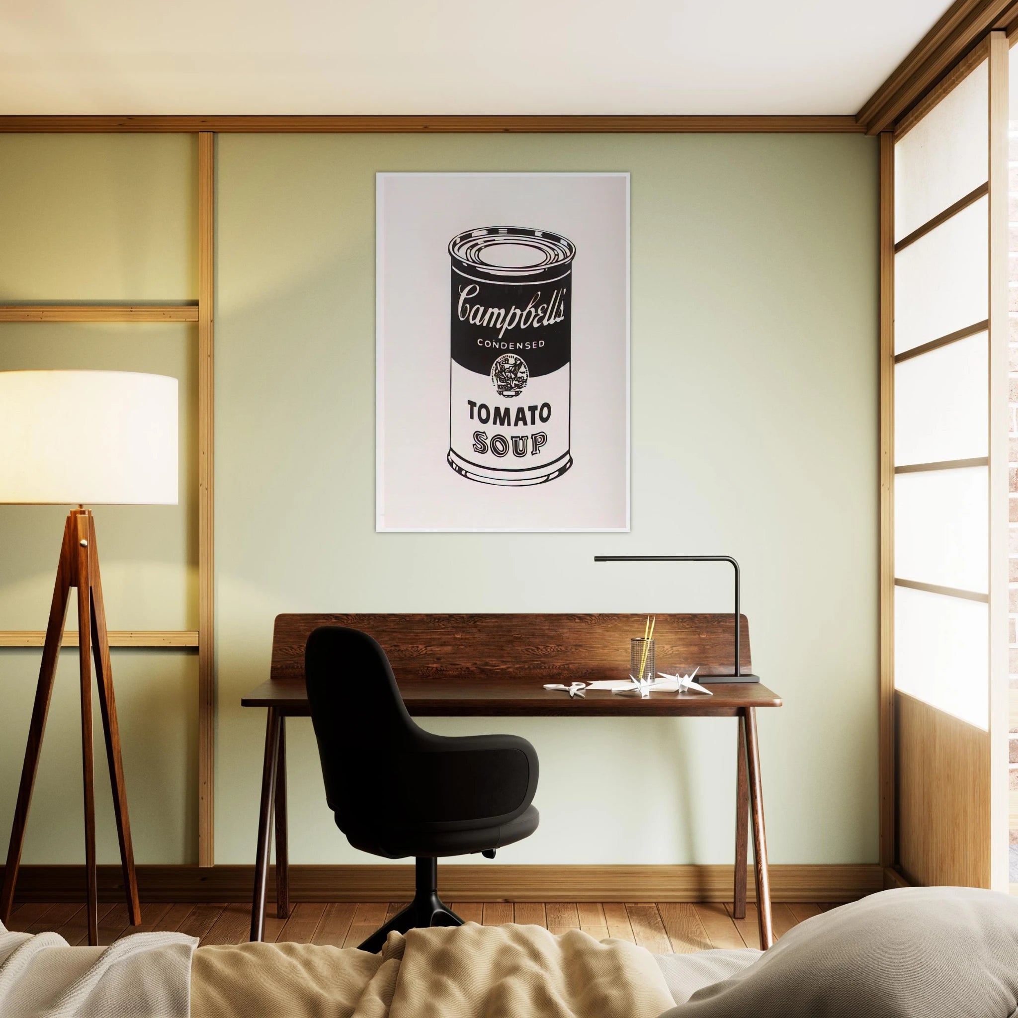 Campbell's Soup Can  Tomato -Retrospective Series Framed Poster | Andy Warhol Framed Prints Wall Art | Andy Warhol Prints