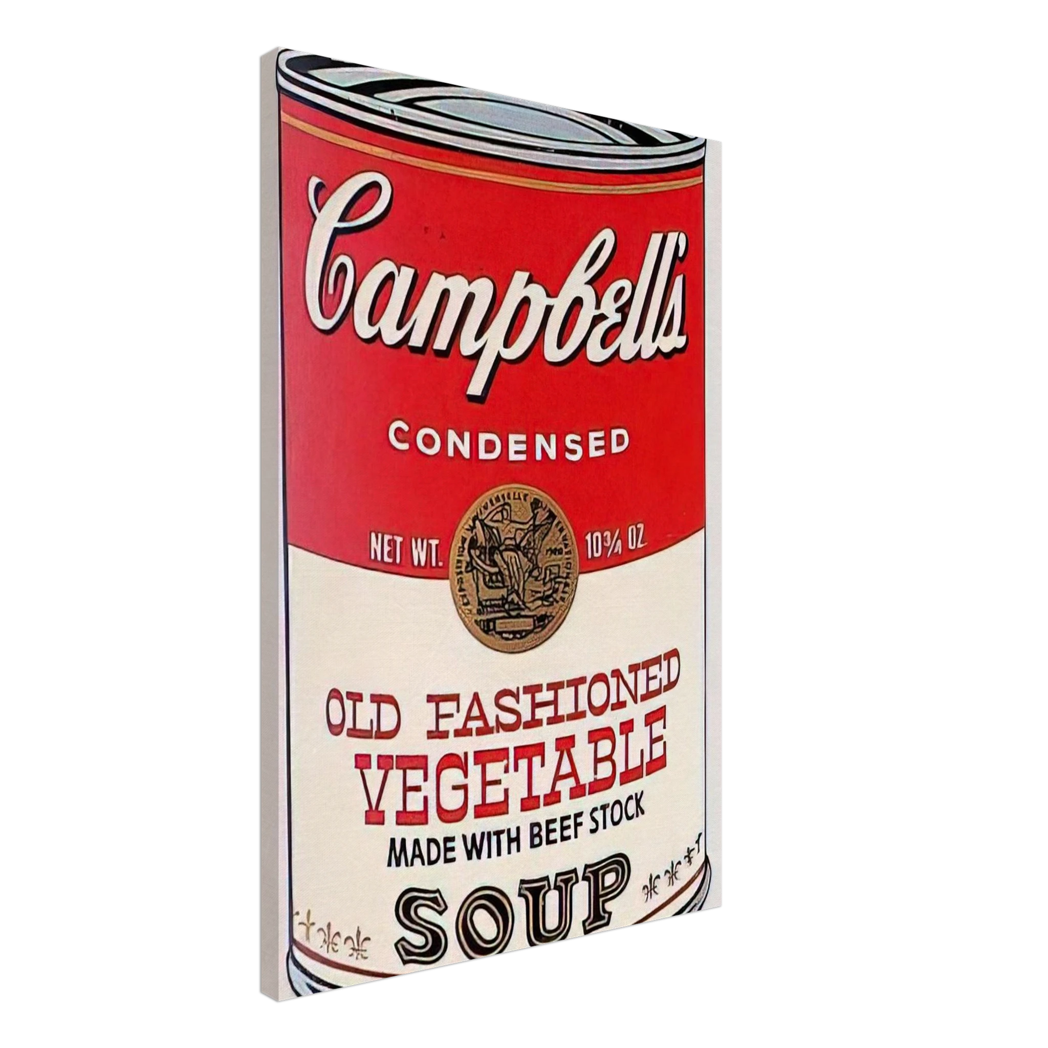 Campbell's Soup Can  Old Fashioned Vegetable  Canvas | Andy Warhol Canvas | Andy Warhol Prints