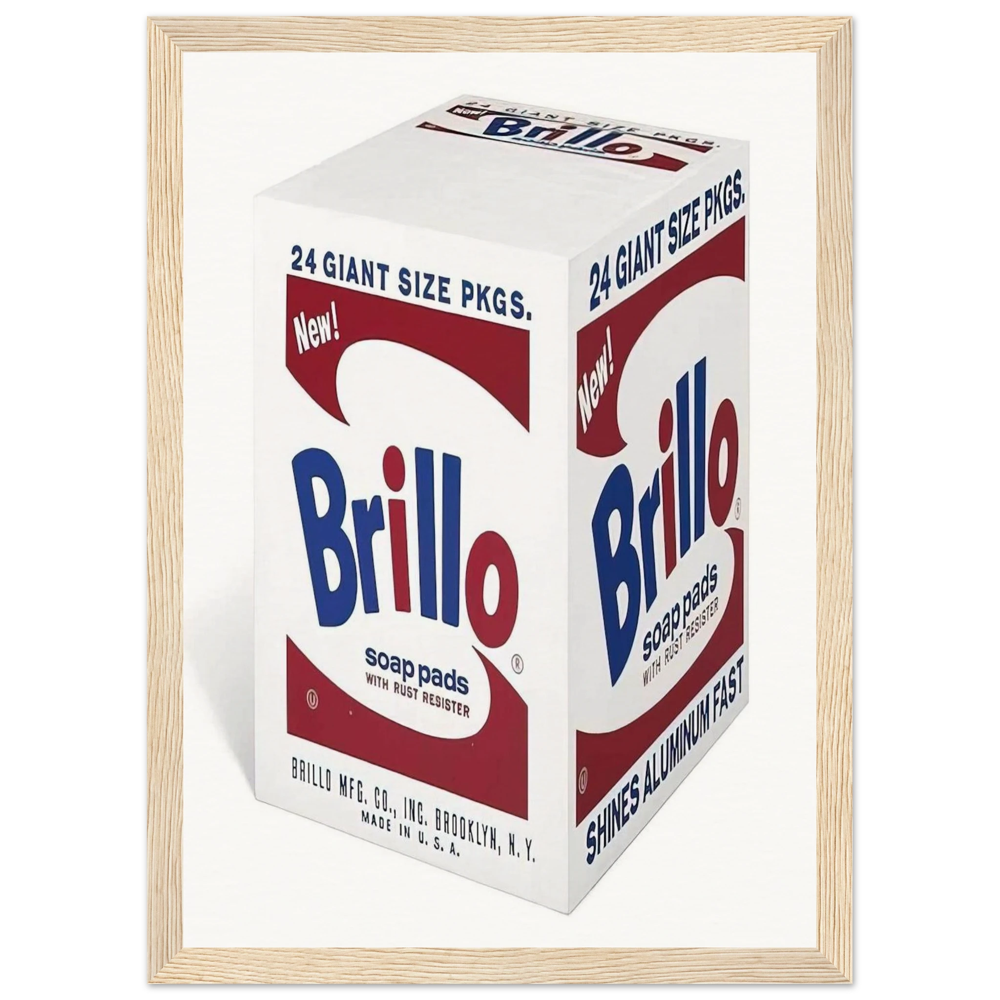 Brillo Soap Pads Framed Poster | Andy Warhol Framed Prints Wall Art | Andy Warhol Prints
