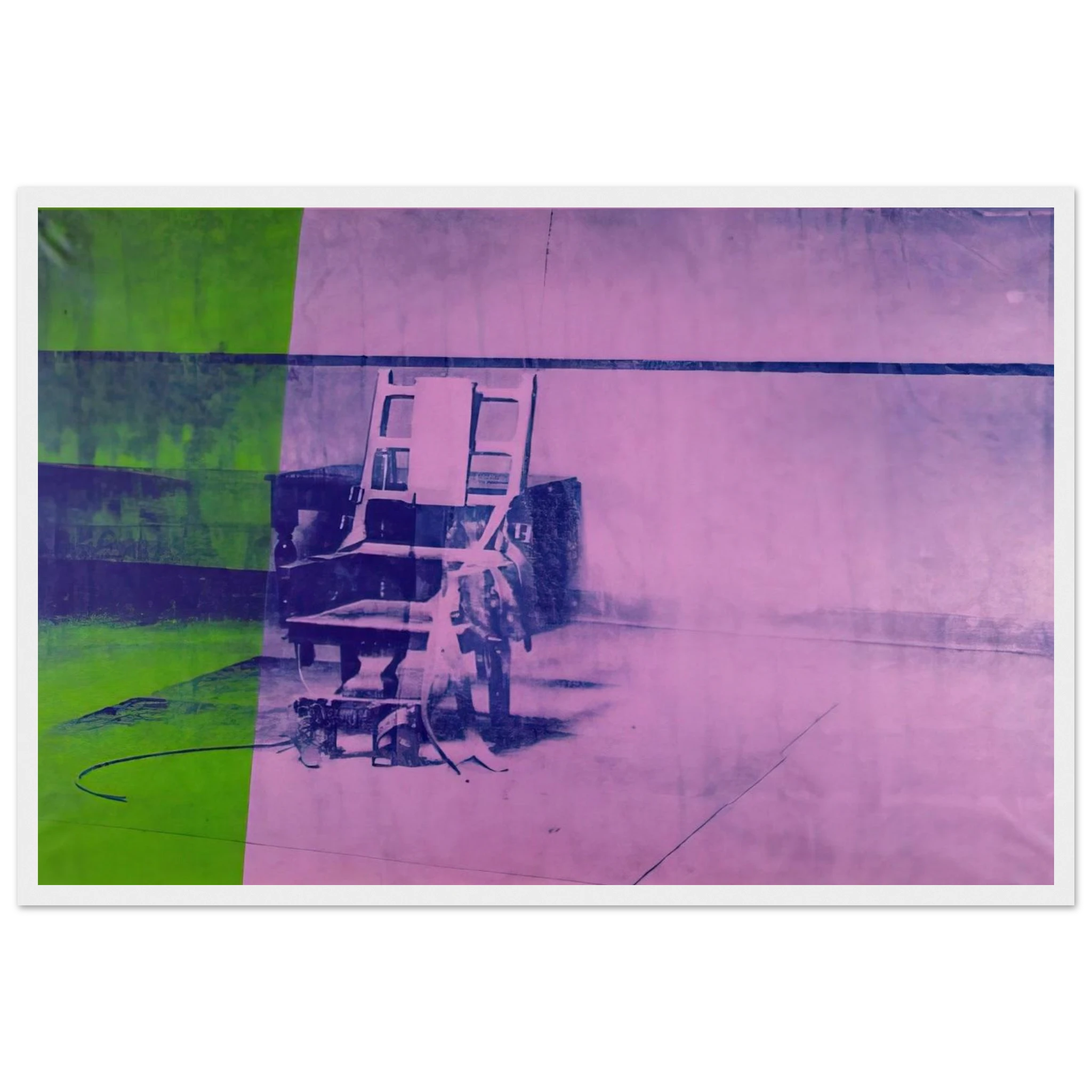 Big electric chair Framed Poster | Andy Warhol Framed Prints Wall Art | Andy Warhol Prints