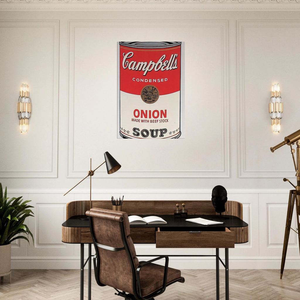 Campbell's Soup Can  onion  Canvas | Andy Warhol Canvas | Andy Warhol Prints