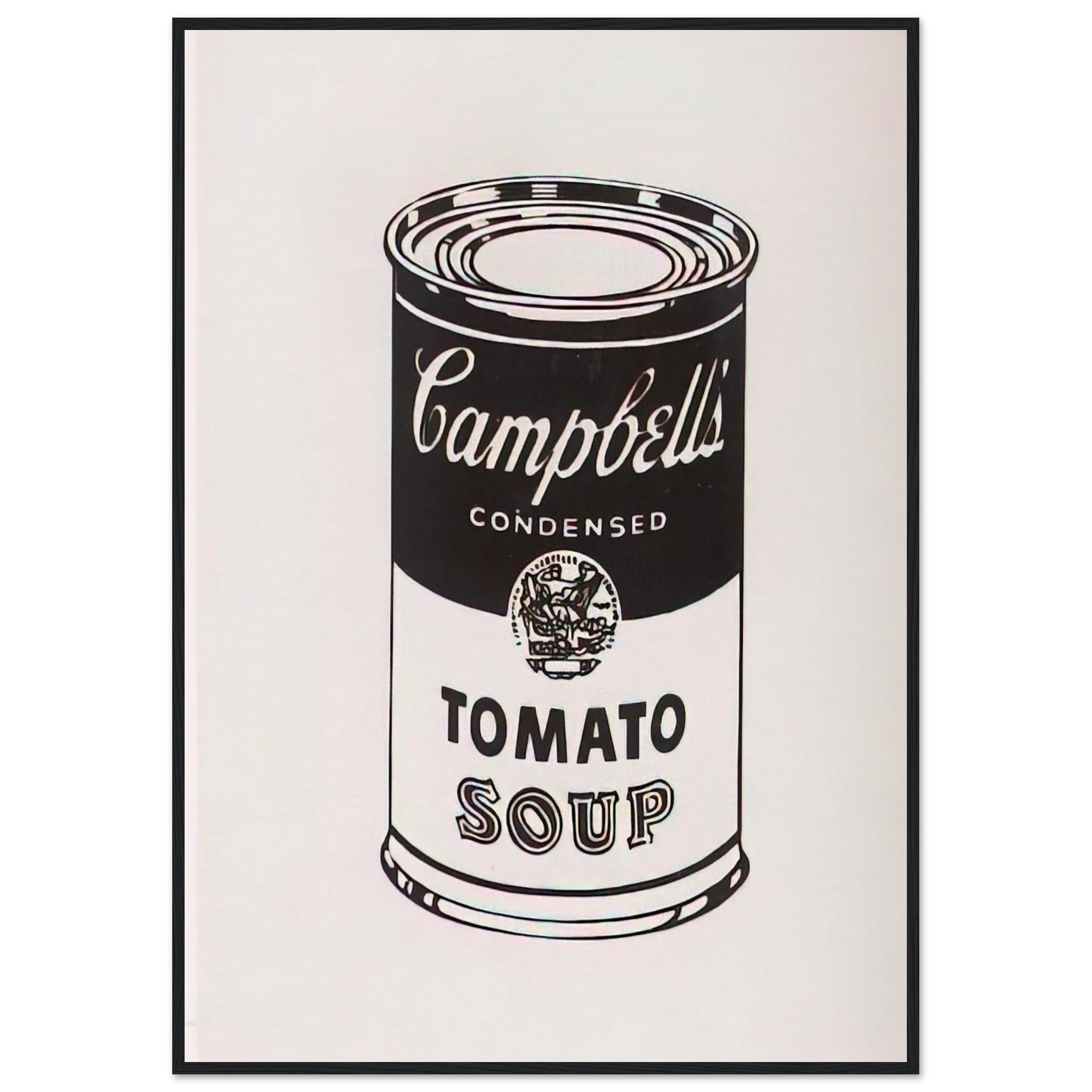 Campbell's Soup Can  Tomato -Retrospective Series Framed Poster | Andy Warhol Framed Prints Wall Art | Andy Warhol Prints