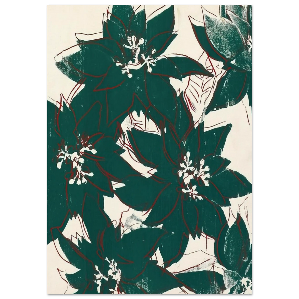 Poinsetta Poster | Andy Warhol Poster | Andy Warhol Prints
