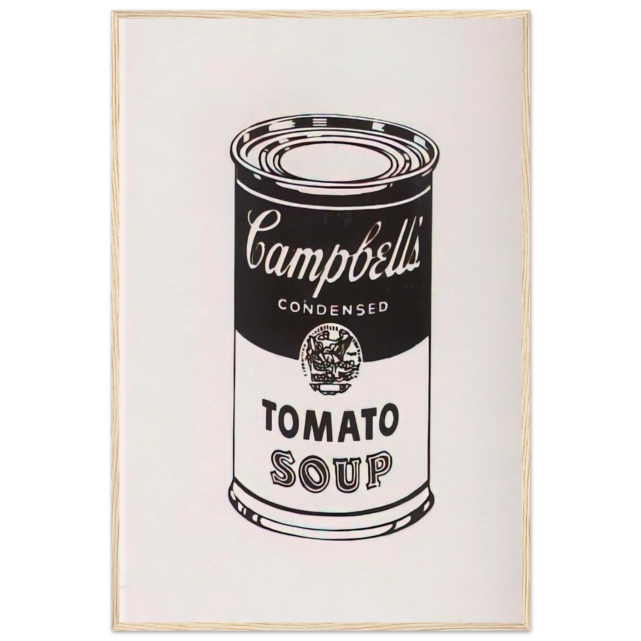 Campbell's Soup Can  Tomato -Retrospective Series Framed Poster | Andy Warhol Framed Prints Wall Art | Andy Warhol Prints