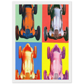 Benz Racing Car Framed Poster | Andy Warhol Framed Prints Wall Art | Andy Warhol Prints