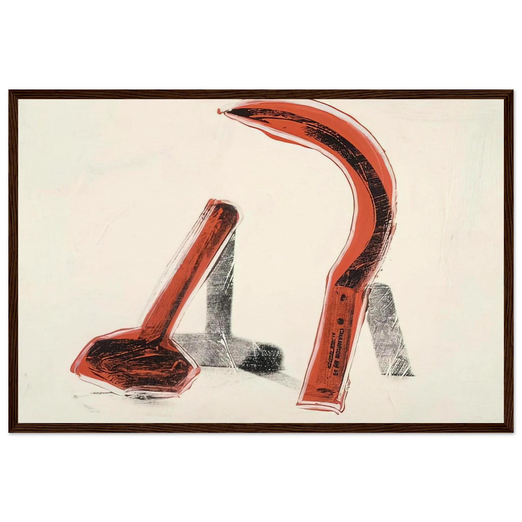 Hammer and Sickle Framed Poster | Andy Warhol Framed Prints Wall Art | Andy Warhol Prints