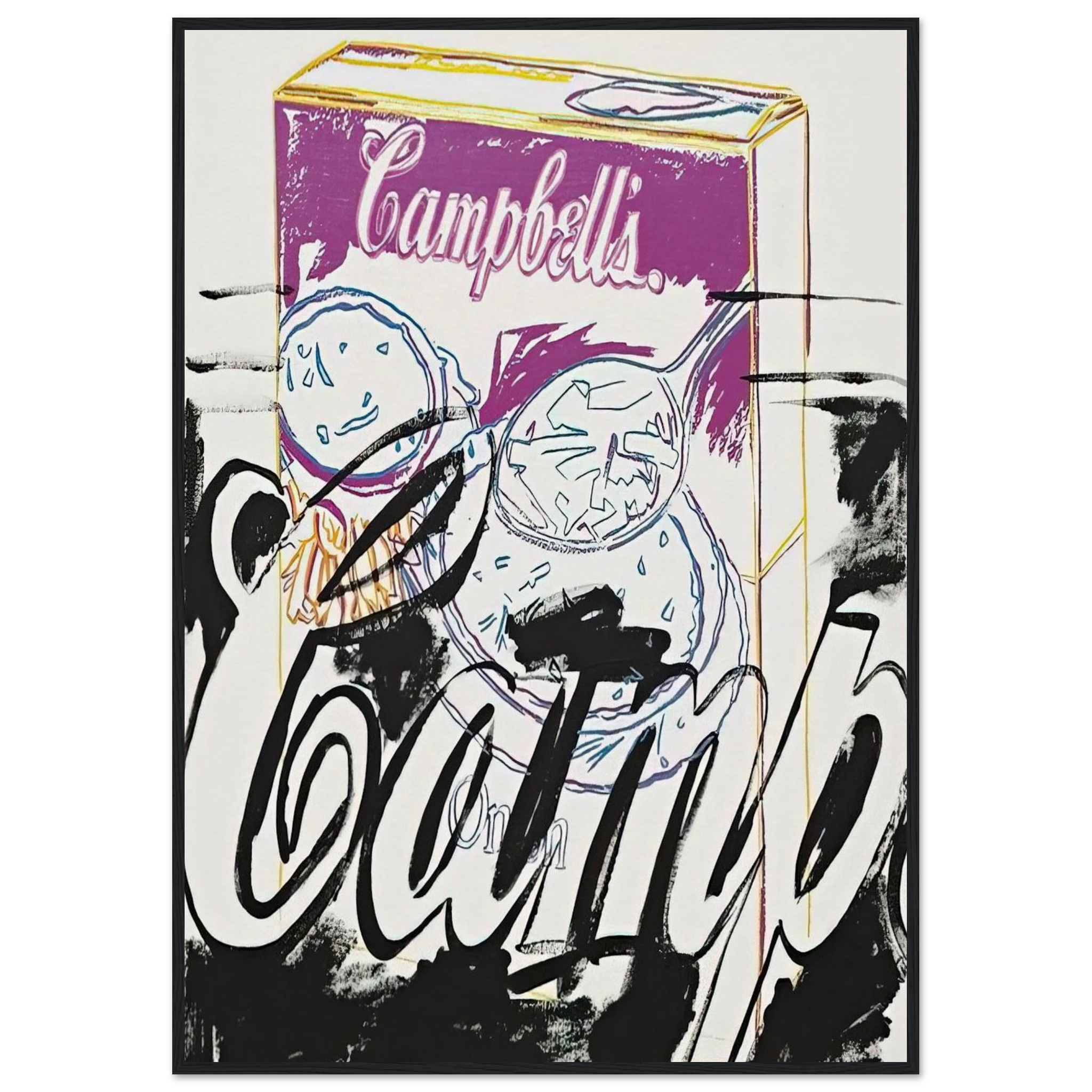 Campell's Onion Soup Box Framed Poster | Andy Warhol Framed Prints Wall Art | Andy Warhol Prints
