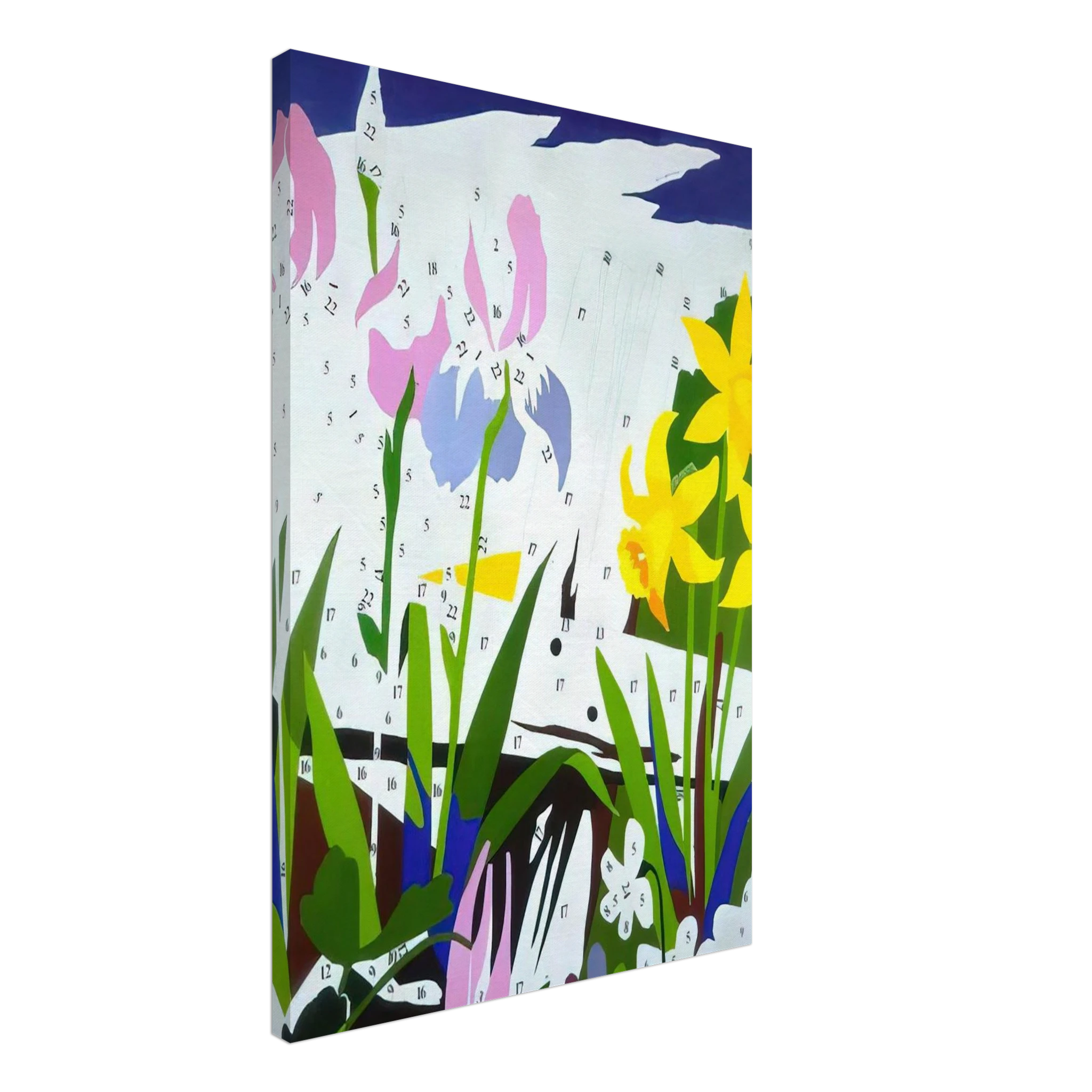 Do It Yourself  Flowers  Canvas | Andy Warhol Canvas | Andy Warhol Prints