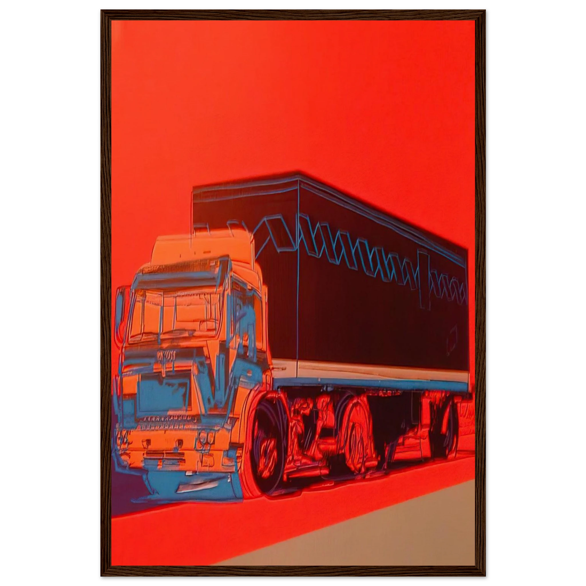 Truck Announcement Framed Poster | Andy Warhol Framed Prints Wall Art | Andy Warhol Prints