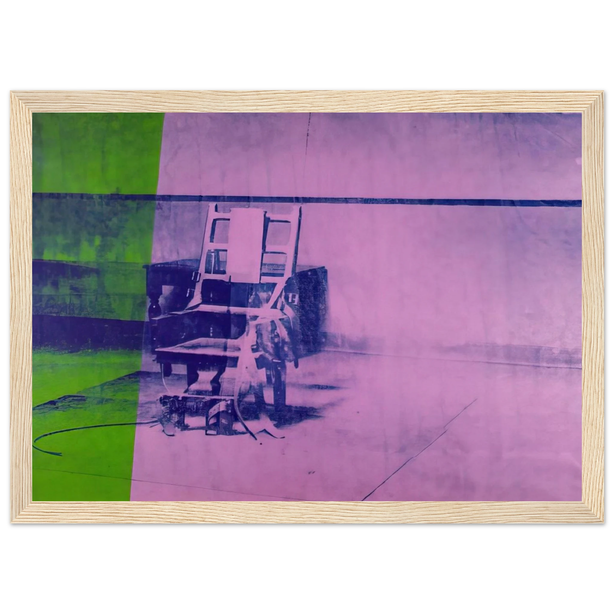 Big electric chair Framed Poster | Andy Warhol Framed Prints Wall Art | Andy Warhol Prints