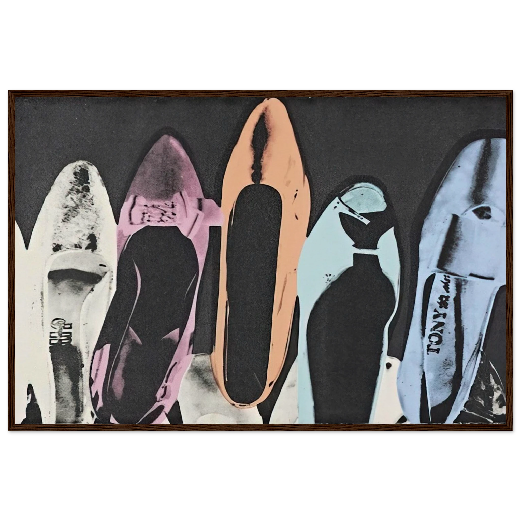 Diamond Dust Shoes Framed Poster | Andy Warhol Framed Prints Wall Art | Andy Warhol Prints